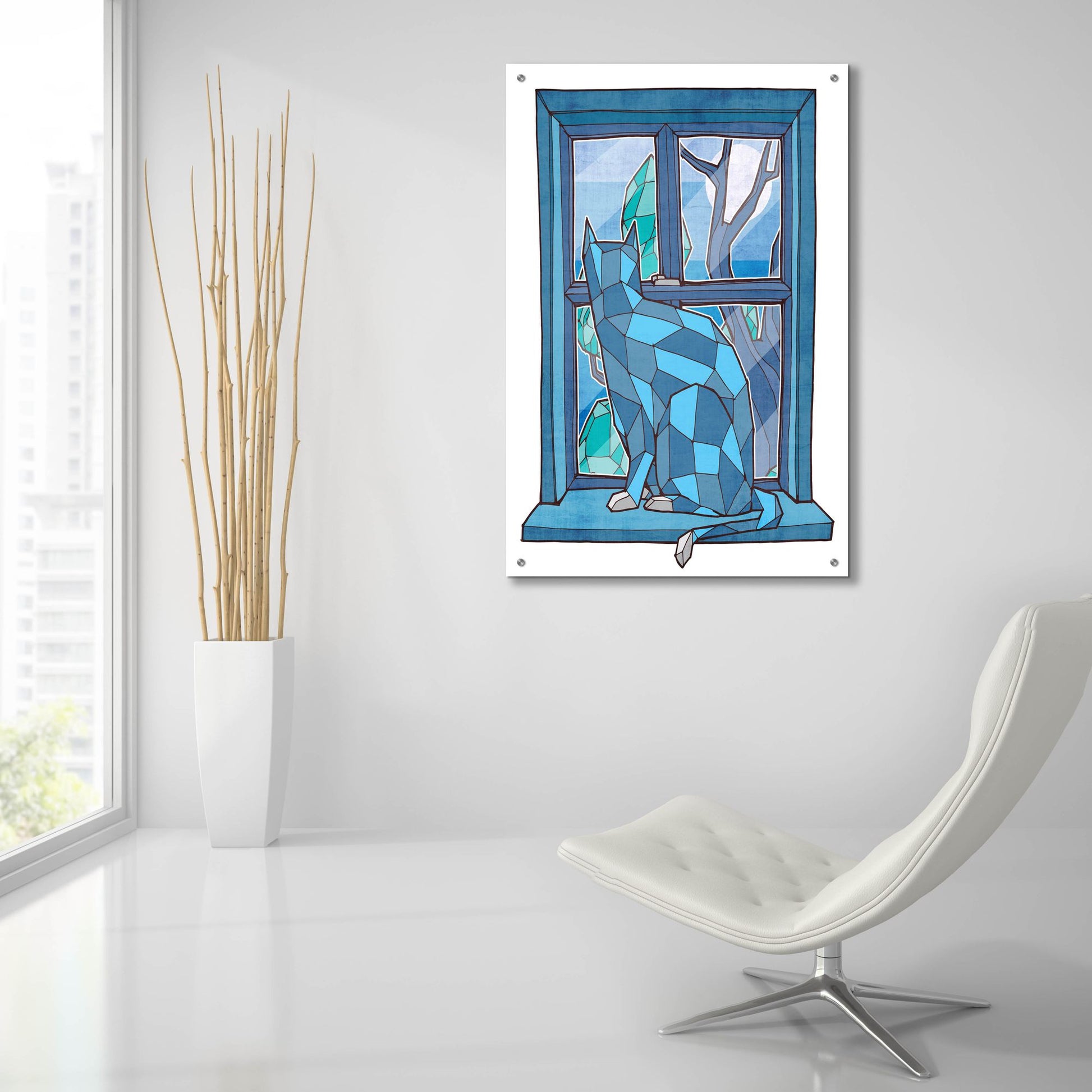 Epic Art 'Window Watcher' by Ric Stultz, Acrylic Glass Wall Art,24x36