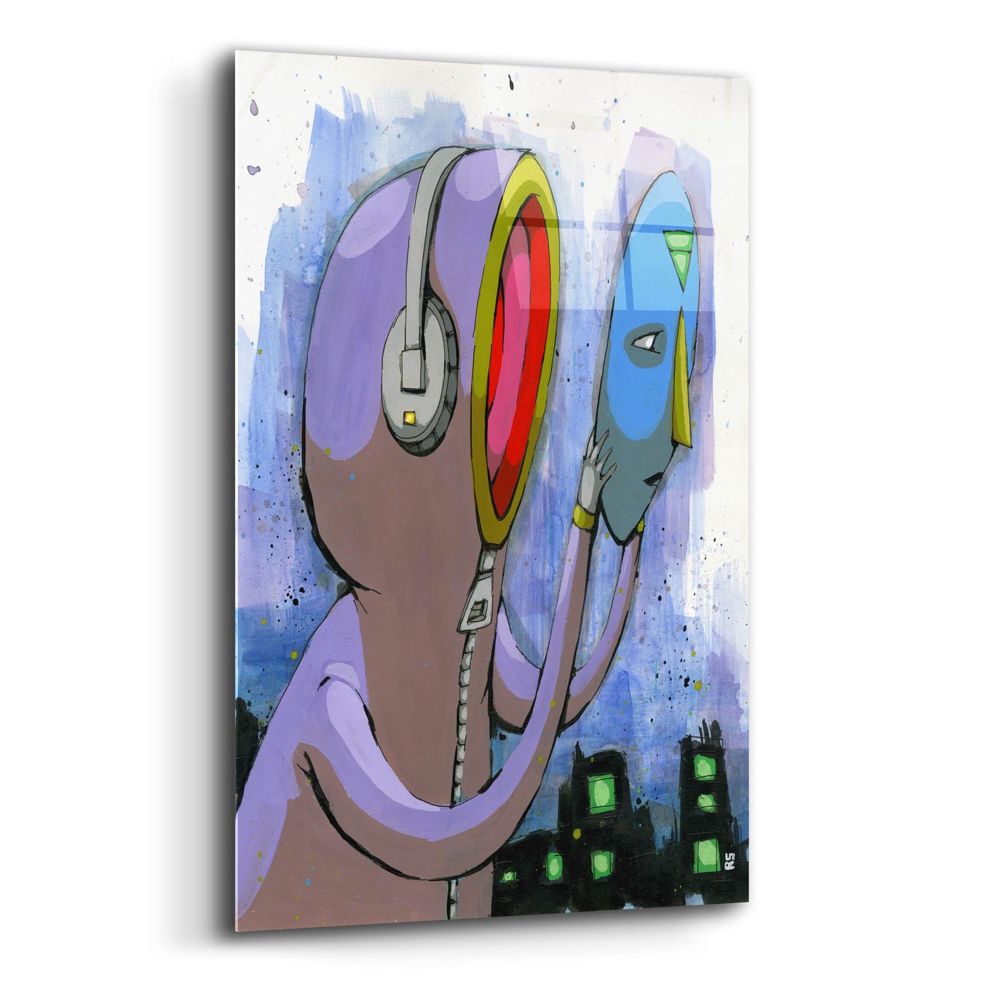 Epic Art 'Cant Face The City' by Ric Stultz, Acrylic Glass Wall Art,12x16