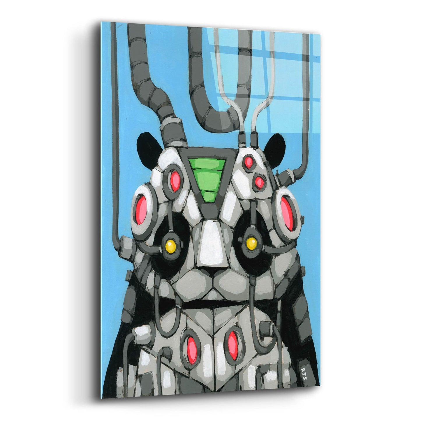 Epic Art 'Pandabot' by Ric Stultz, Acrylic Glass Wall Art,12x16