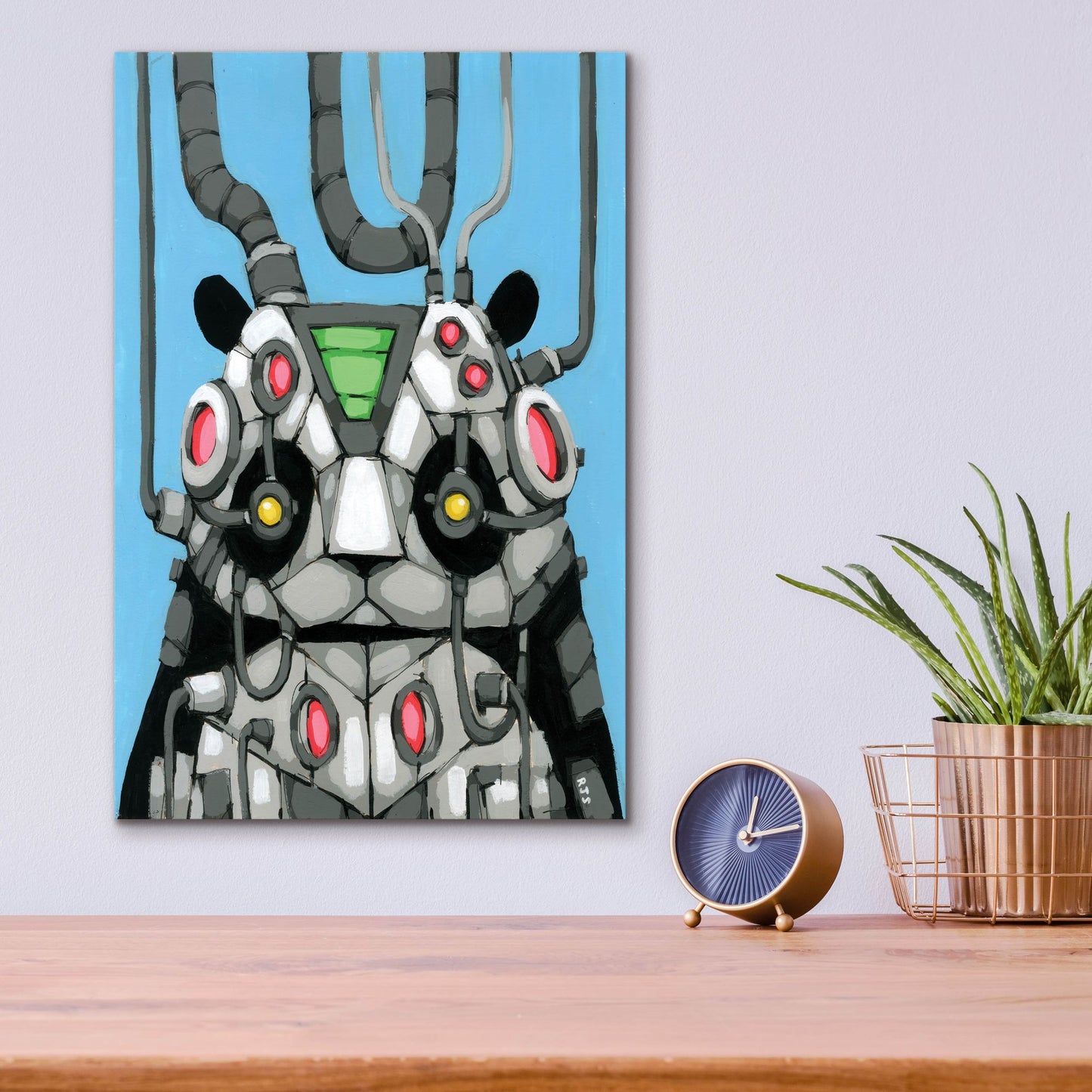 Epic Art 'Pandabot' by Ric Stultz, Acrylic Glass Wall Art,12x16