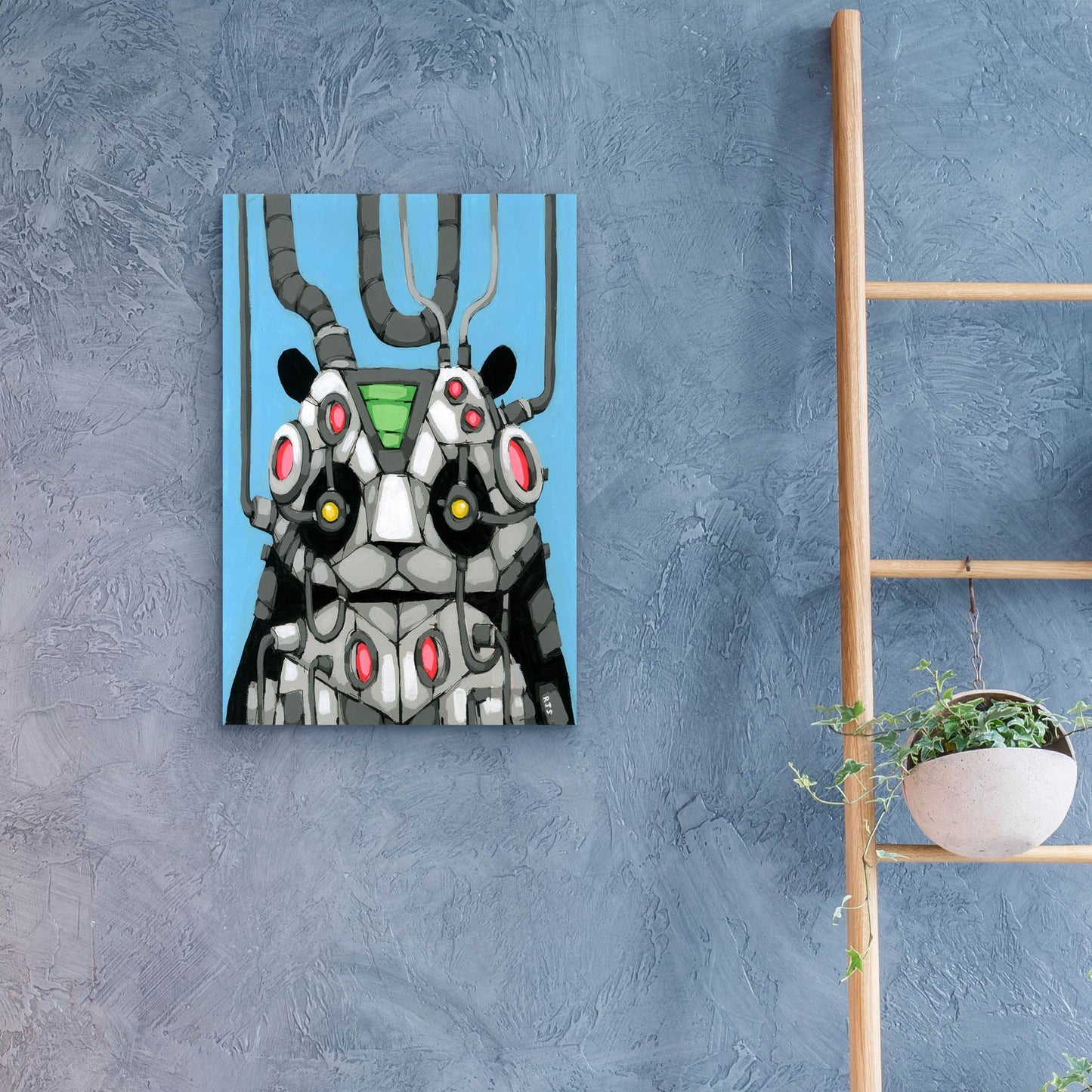 Epic Art 'Pandabot' by Ric Stultz, Acrylic Glass Wall Art,16x24