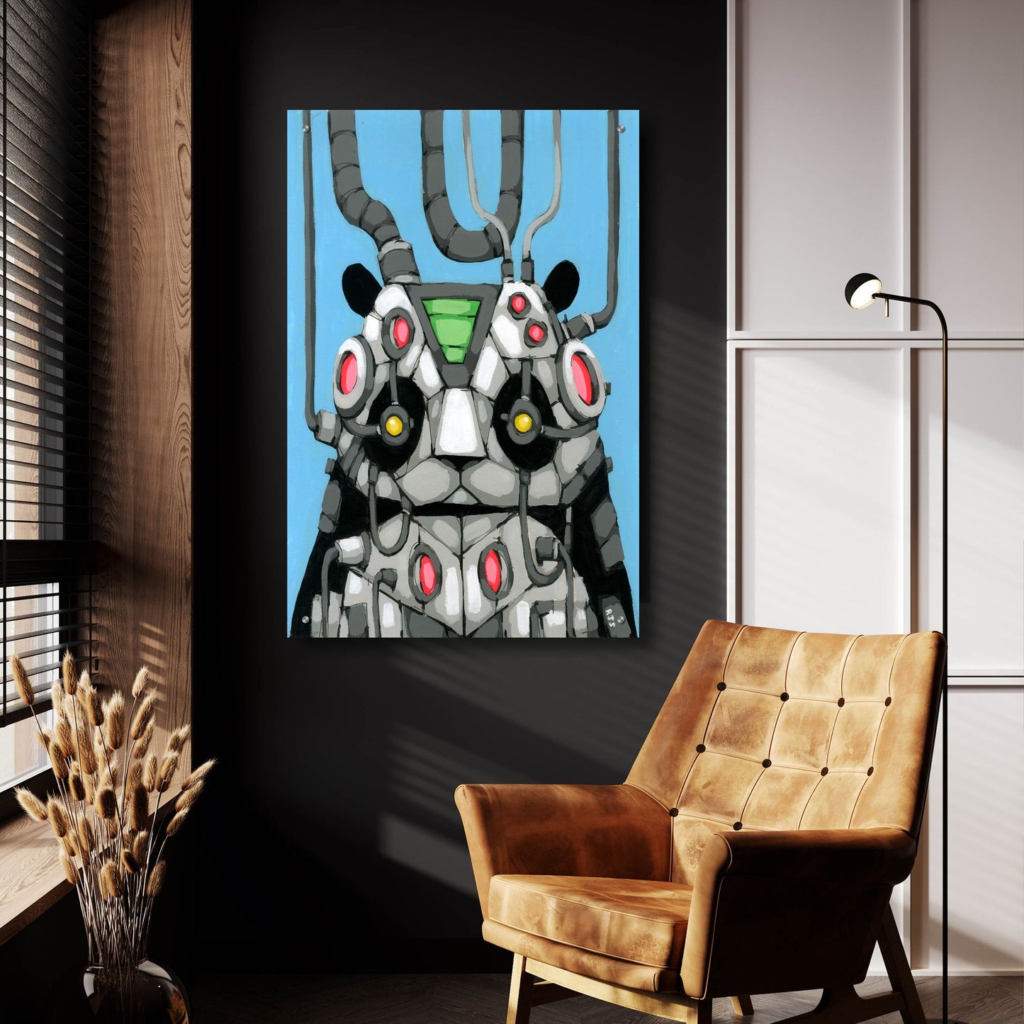 Epic Art 'Pandabot' by Ric Stultz, Acrylic Glass Wall Art,24x36