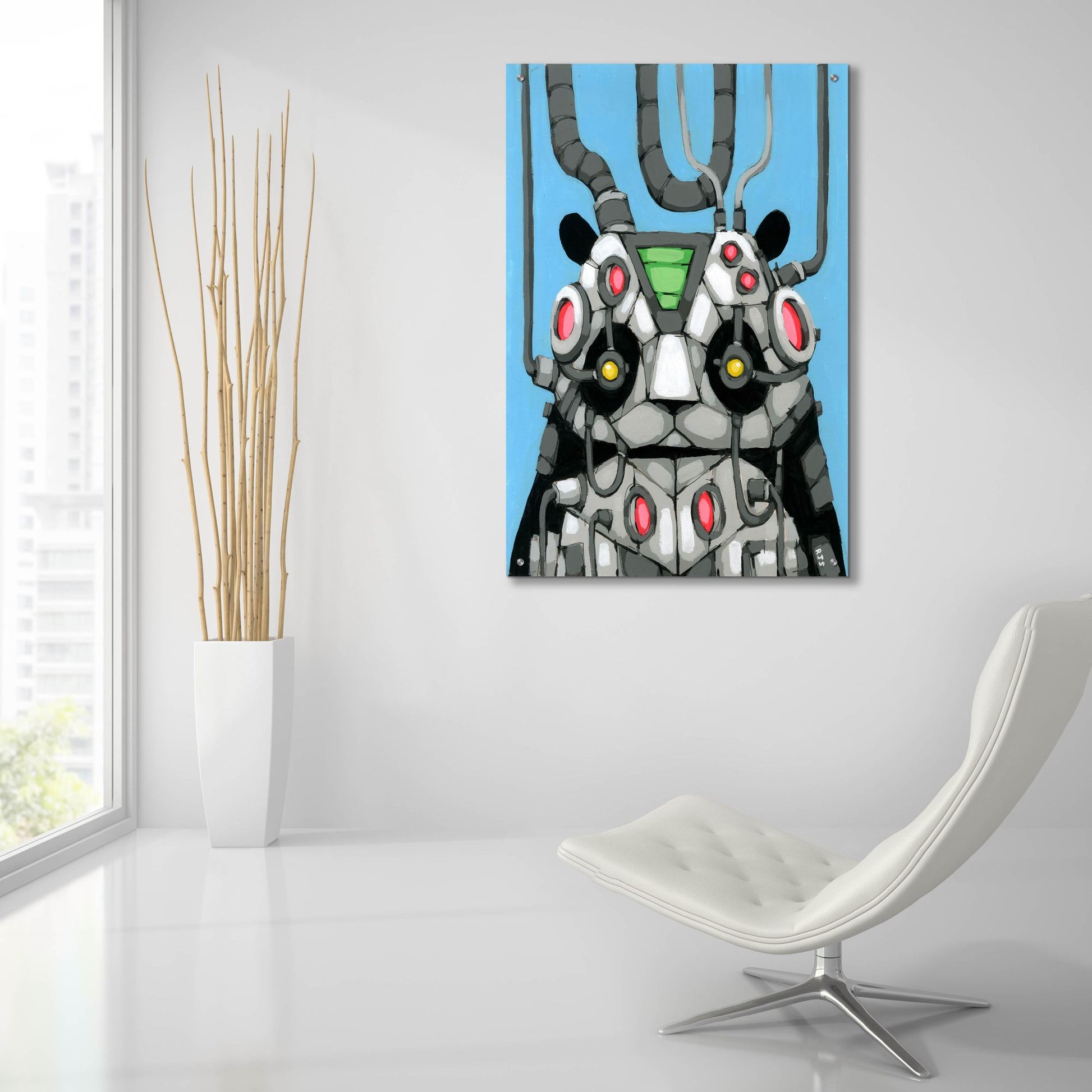 Epic Art 'Pandabot' by Ric Stultz, Acrylic Glass Wall Art,24x36