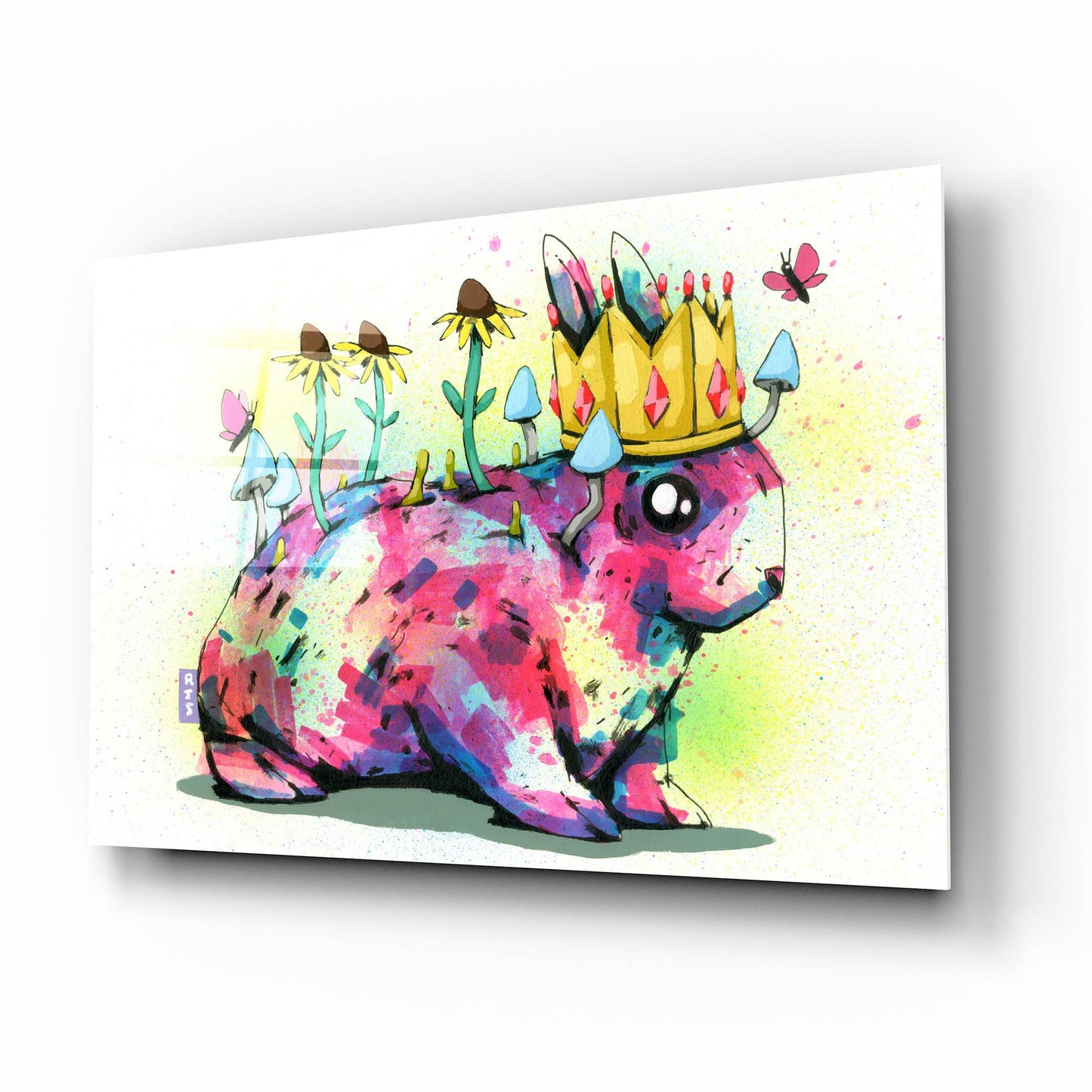 Epic Art 'Bunny Royalty' by Ric Stultz, Acrylic Glass Wall Art,16x12