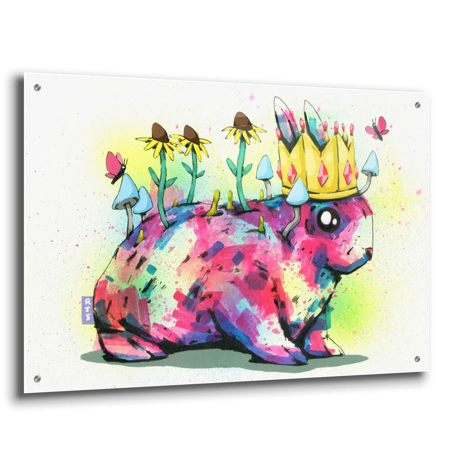 Epic Art 'Bunny Royalty' by Ric Stultz, Acrylic Glass Wall Art,36x24