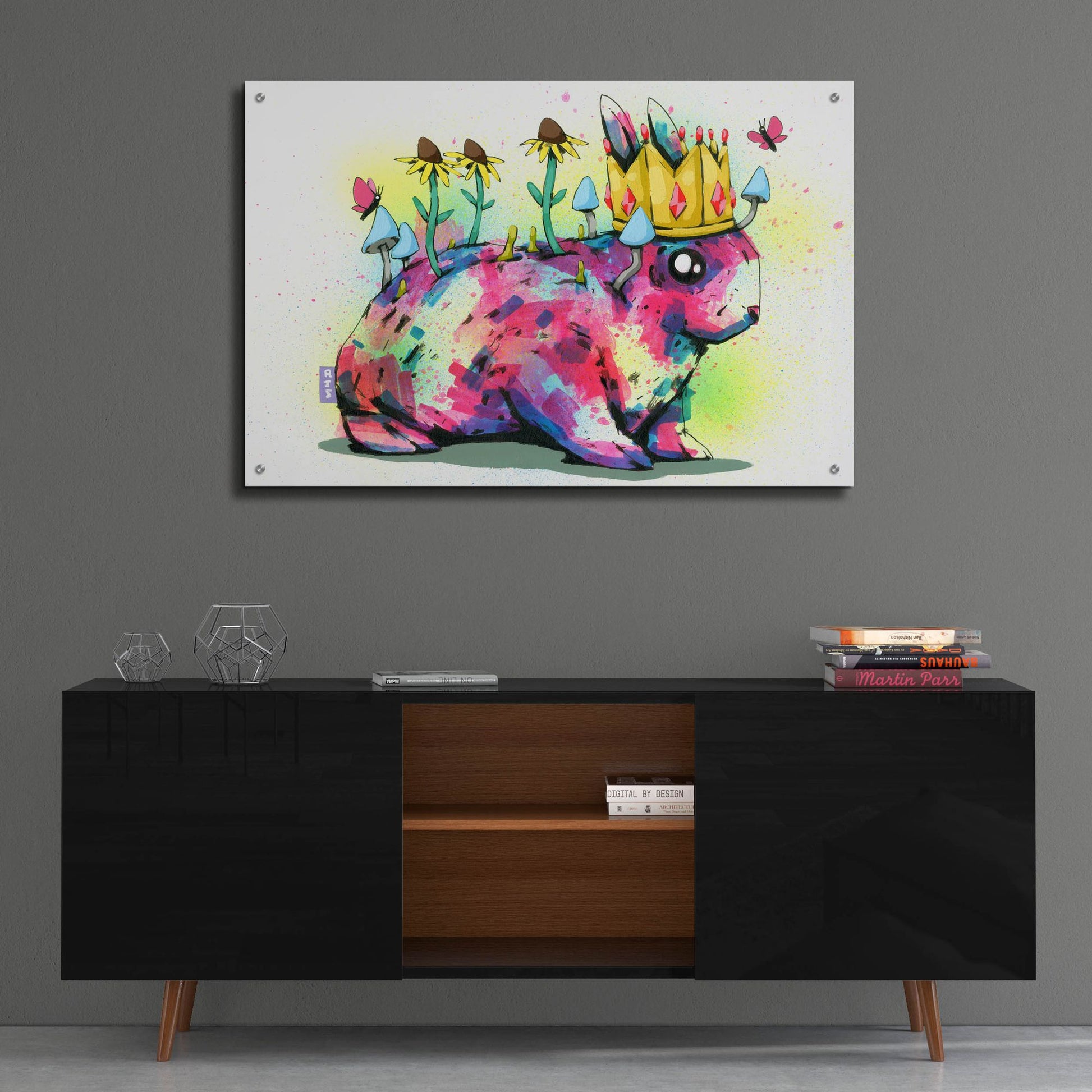 Epic Art 'Bunny Royalty' by Ric Stultz, Acrylic Glass Wall Art,36x24