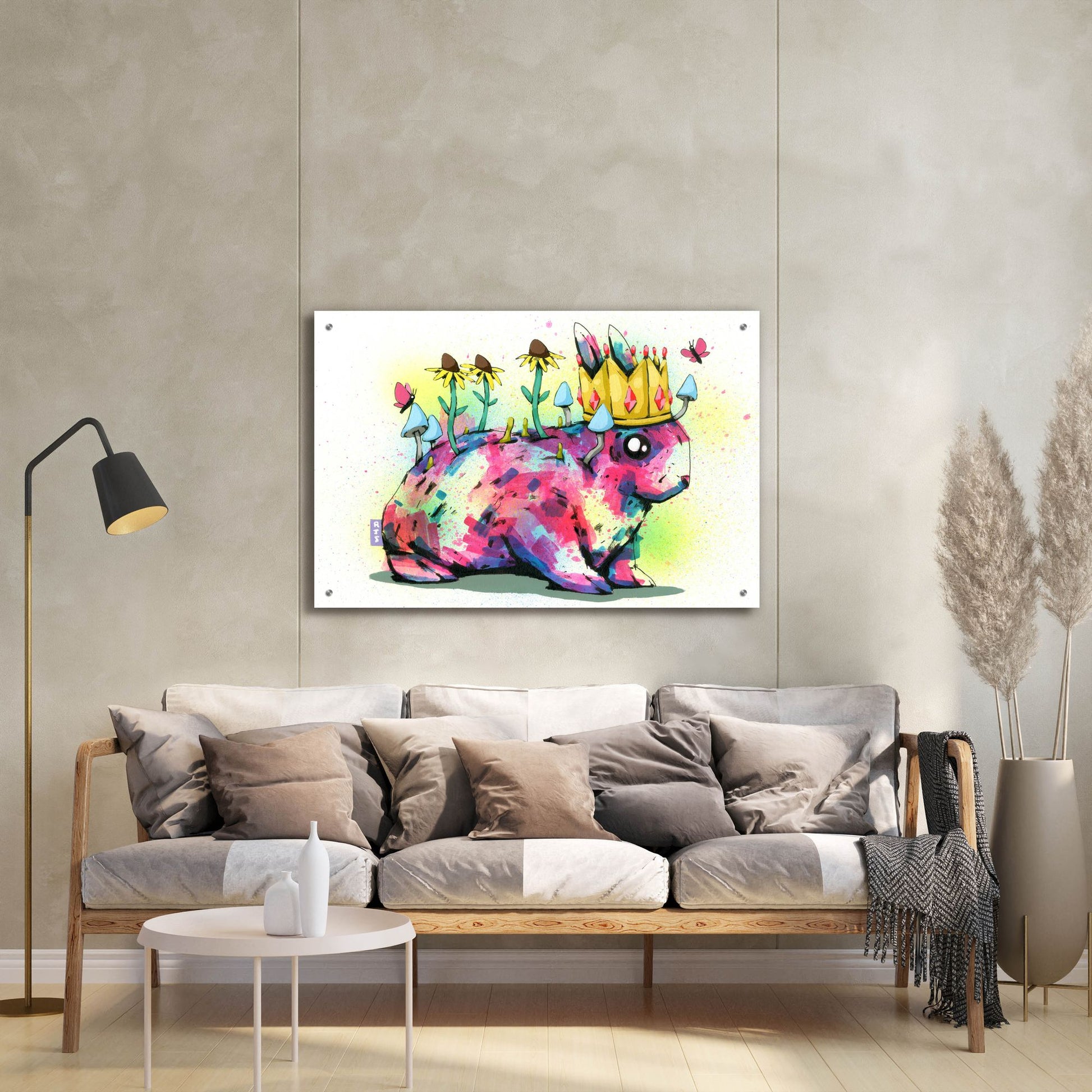 Epic Art 'Bunny Royalty' by Ric Stultz, Acrylic Glass Wall Art,36x24