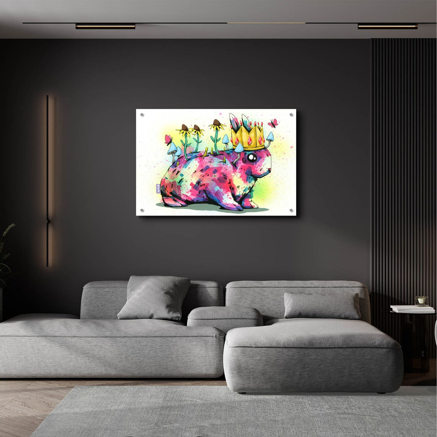 Epic Art 'Bunny Royalty' by Ric Stultz, Acrylic Glass Wall Art,36x24