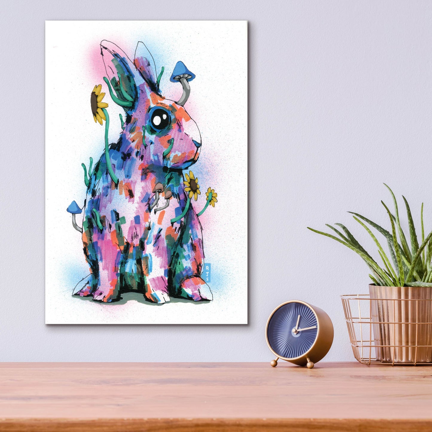 Epic Art 'Bunny' by Ric Stultz, Acrylic Glass Wall Art,12x16