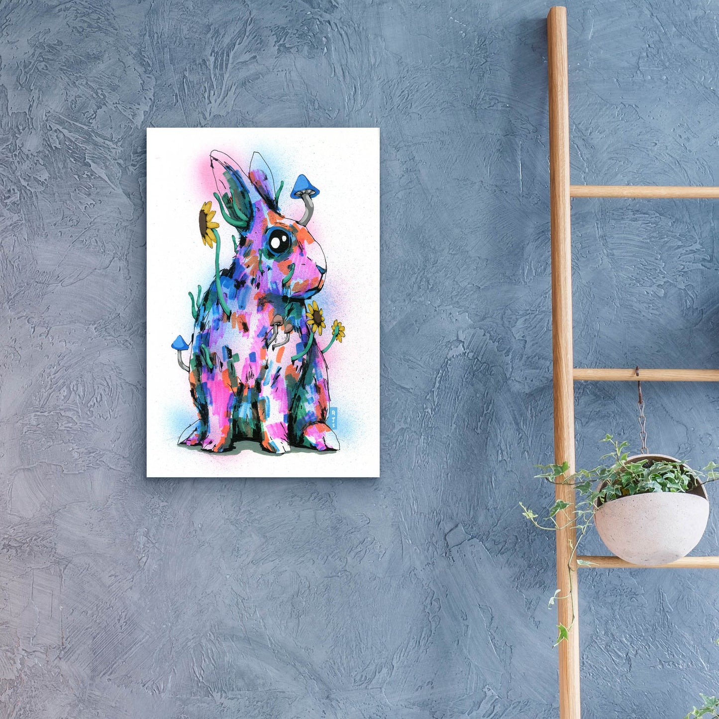 Epic Art 'Bunny' by Ric Stultz, Acrylic Glass Wall Art,16x24