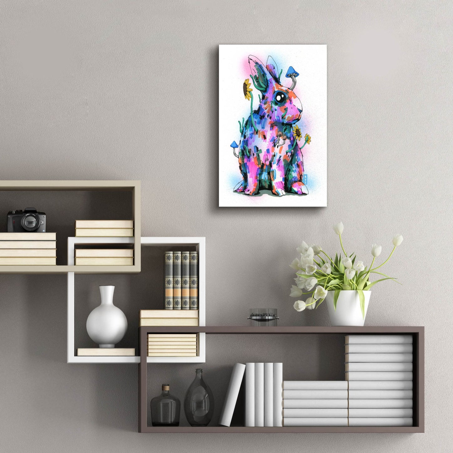 Epic Art 'Bunny' by Ric Stultz, Acrylic Glass Wall Art,16x24