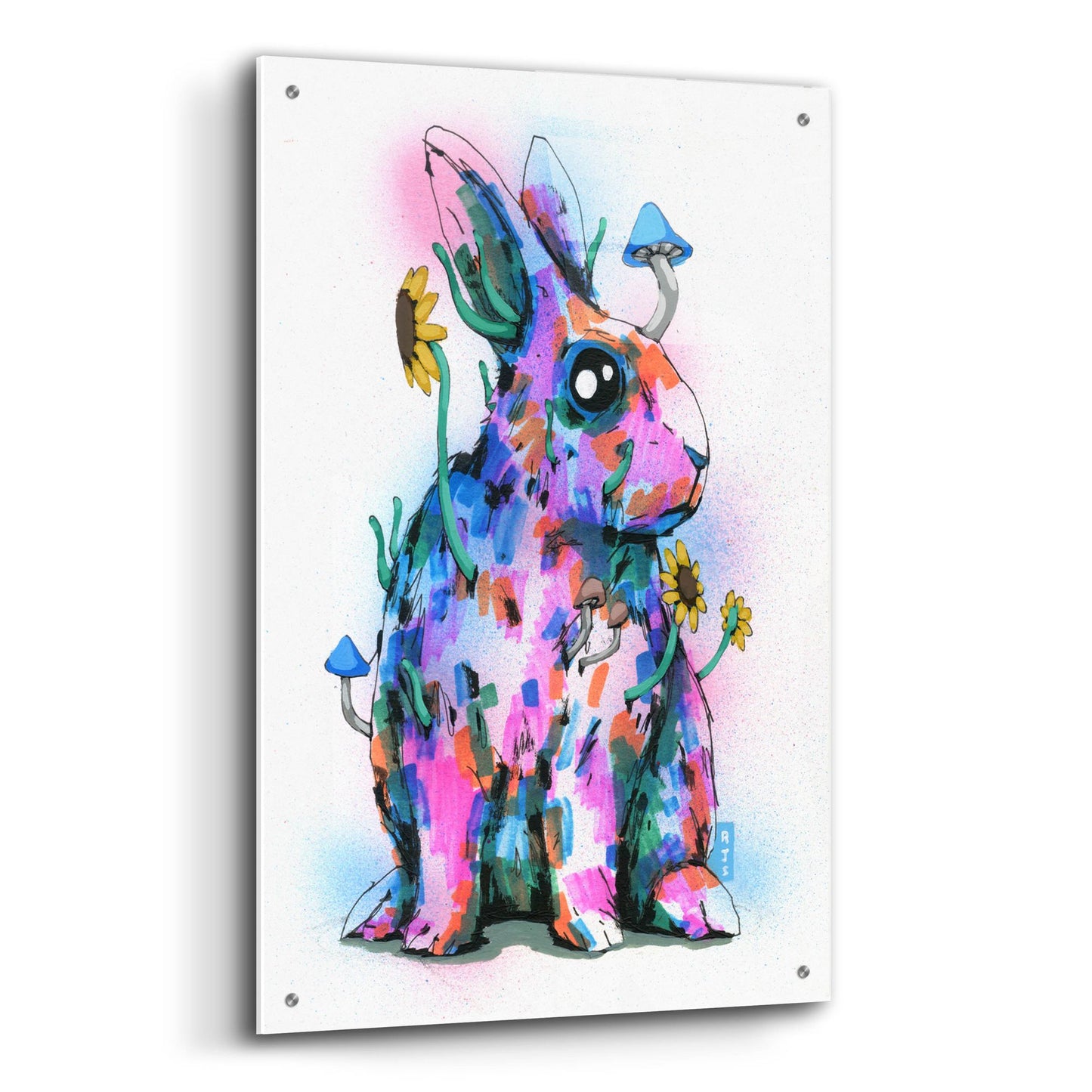 Epic Art 'Bunny' by Ric Stultz, Acrylic Glass Wall Art,24x36