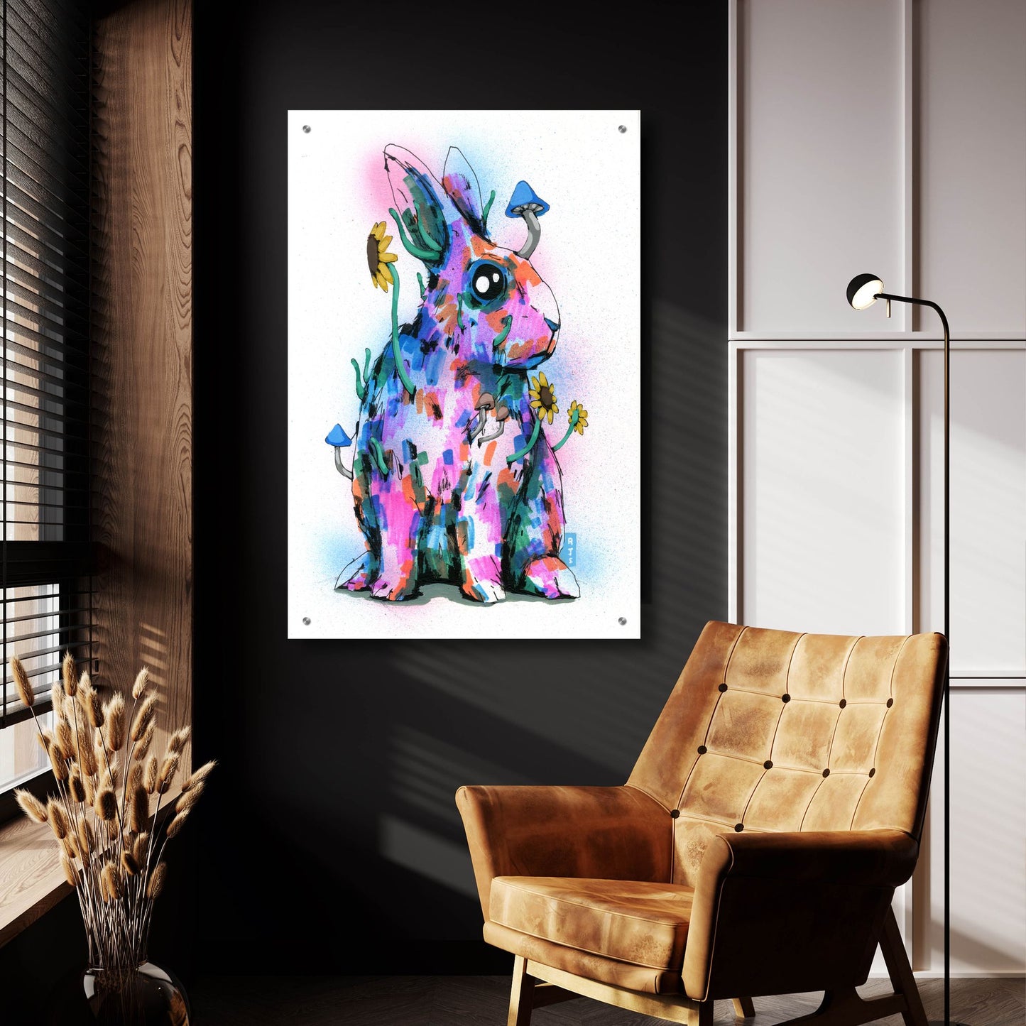 Epic Art 'Bunny' by Ric Stultz, Acrylic Glass Wall Art,24x36