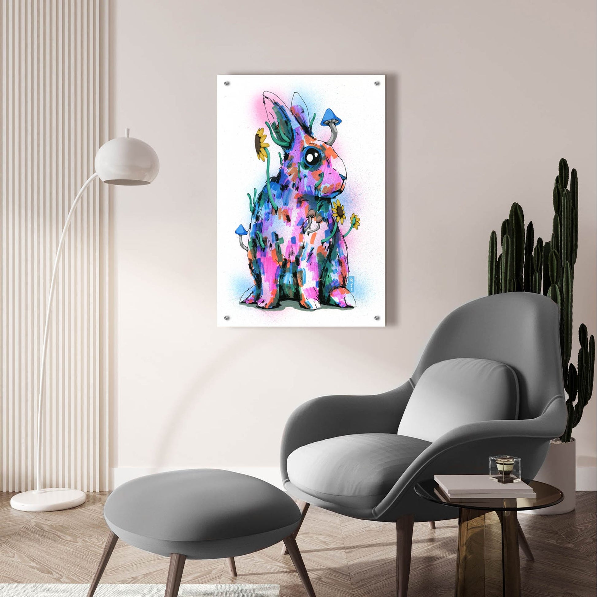 Epic Art 'Bunny' by Ric Stultz, Acrylic Glass Wall Art,24x36