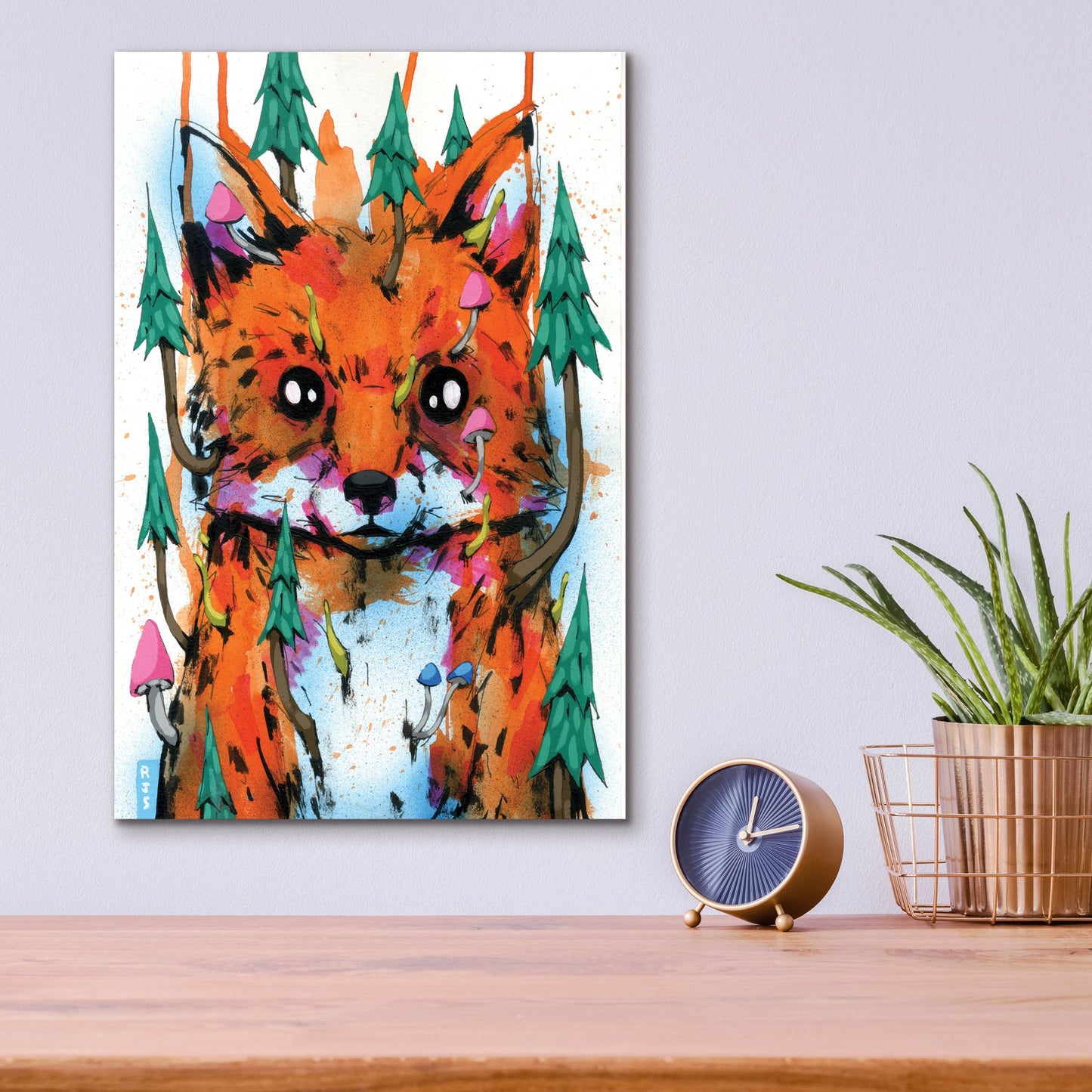 Epic Art 'Foxy' by Ric Stultz, Acrylic Glass Wall Art,12x16