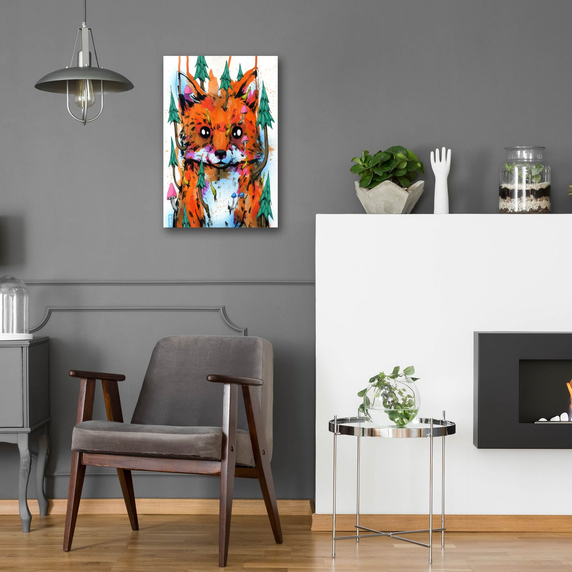 Epic Art 'Foxy' by Ric Stultz, Acrylic Glass Wall Art,16x24