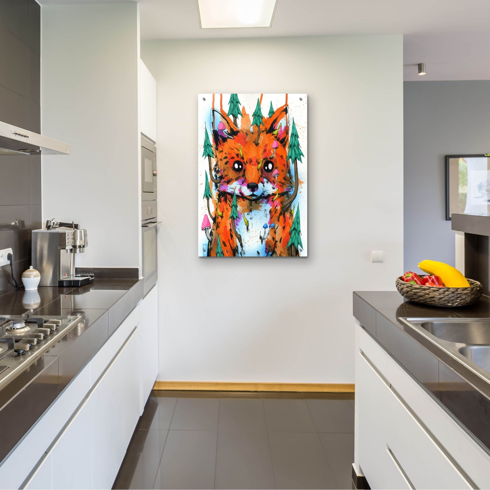 Epic Art 'Foxy' by Ric Stultz, Acrylic Glass Wall Art,24x36