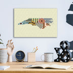Epic Art 'North Carolina State Map' by Lanre Adefioye, Acrylic Glass Wall Art,16x12