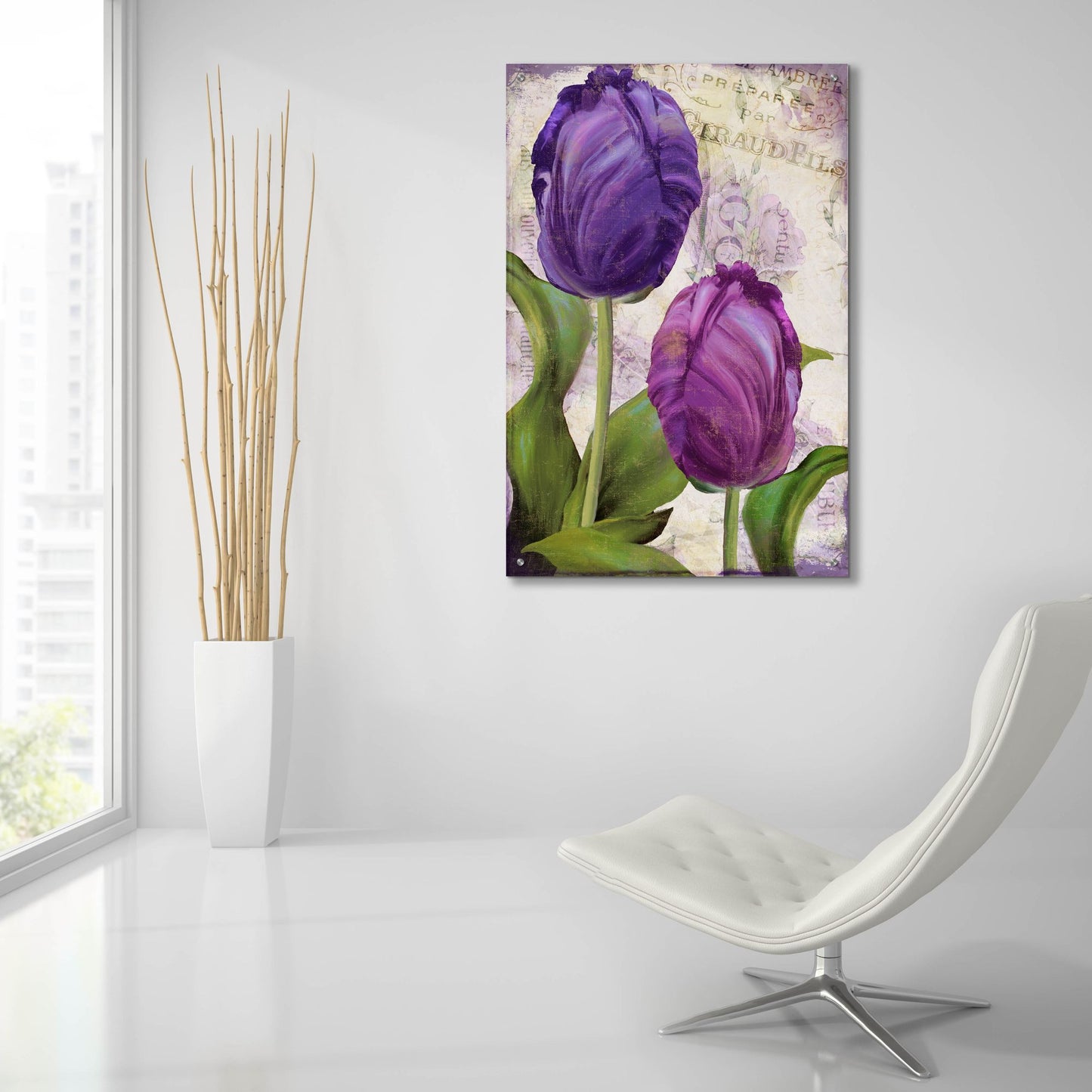 Epic Art 'Parrot Tulips I' by Sasha, Acrylic Glass Wall Art,24x36