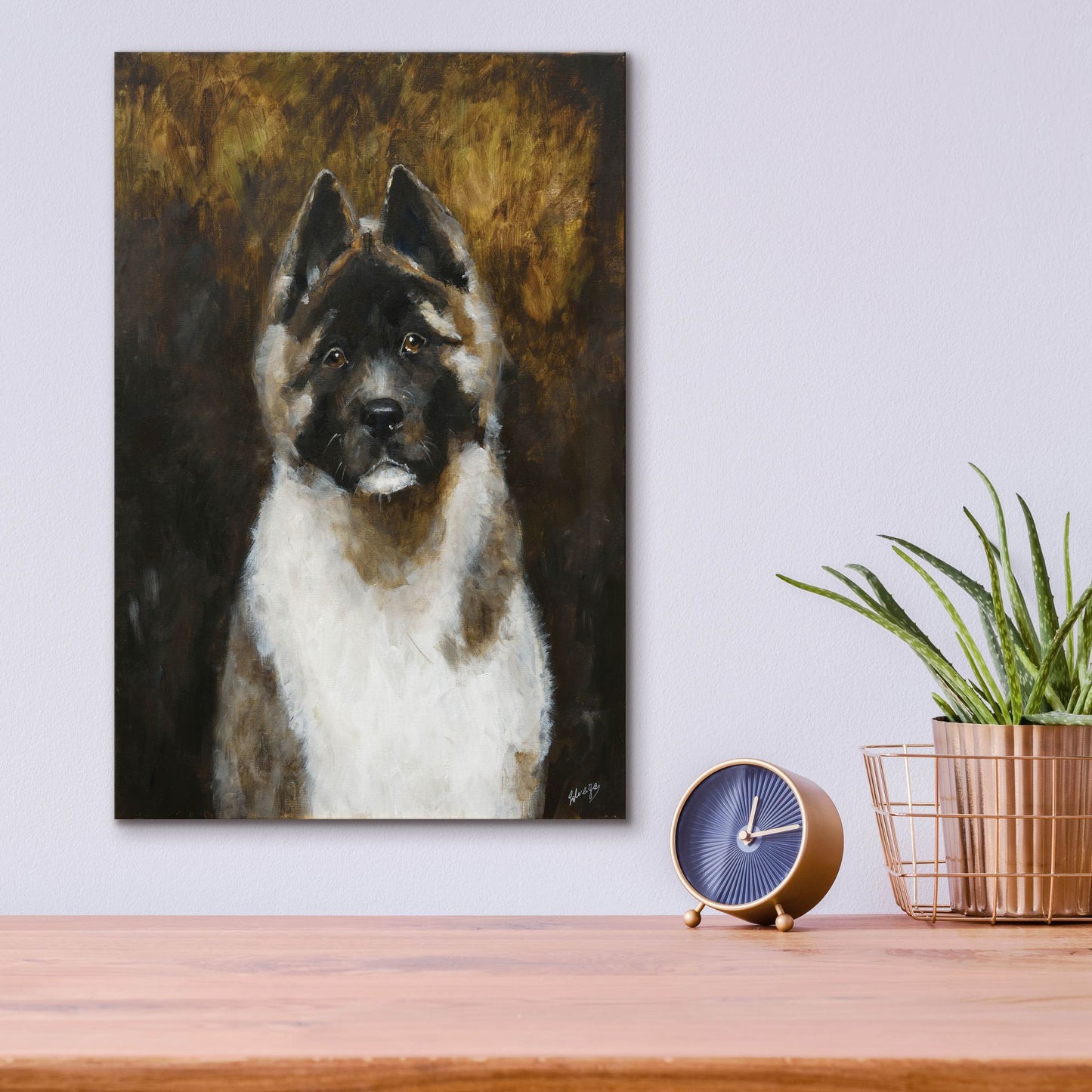 Epic Art 'American Akita' by Solveiga, Acrylic Glass Wall Art,12x16