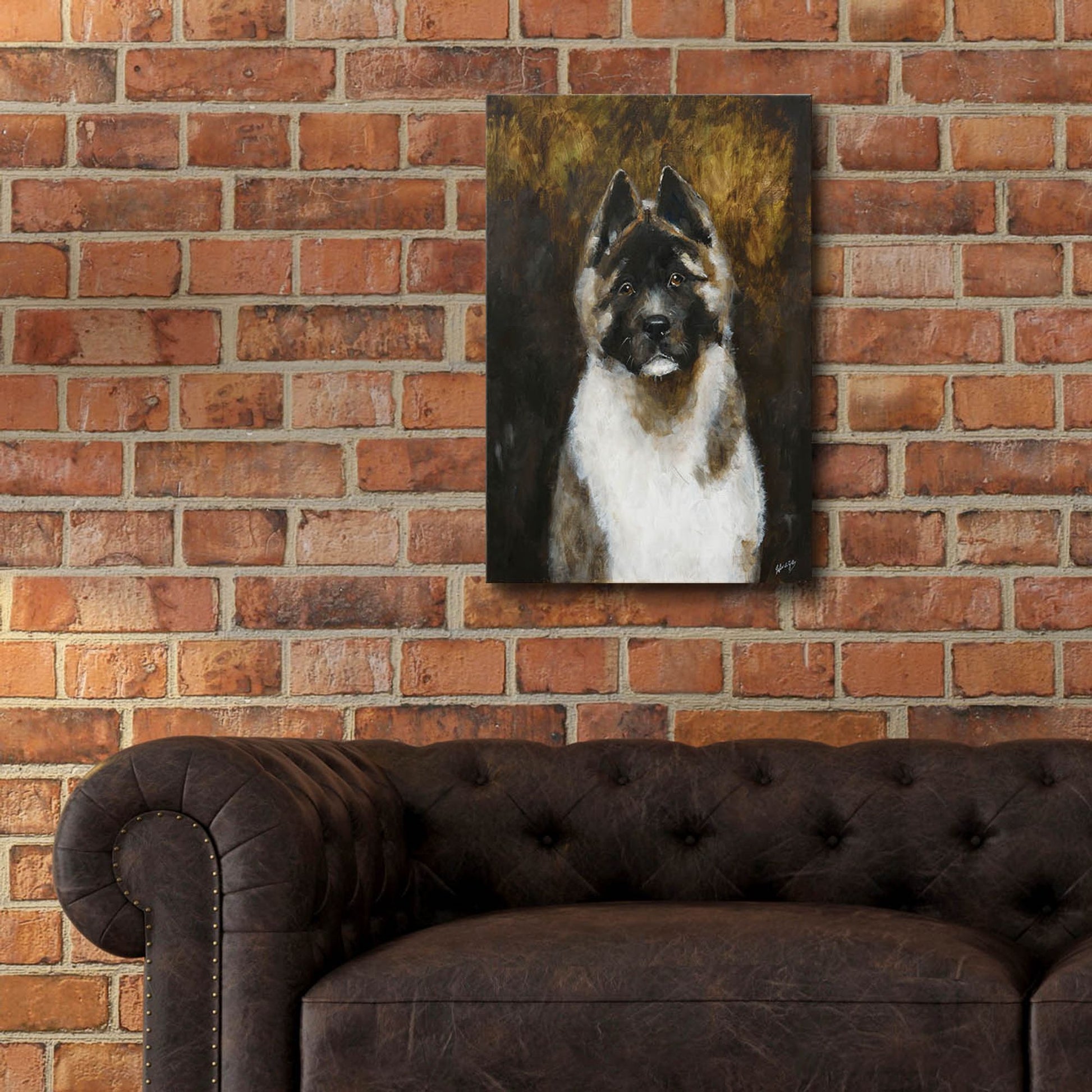 Epic Art 'American Akita' by Solveiga, Acrylic Glass Wall Art,16x24