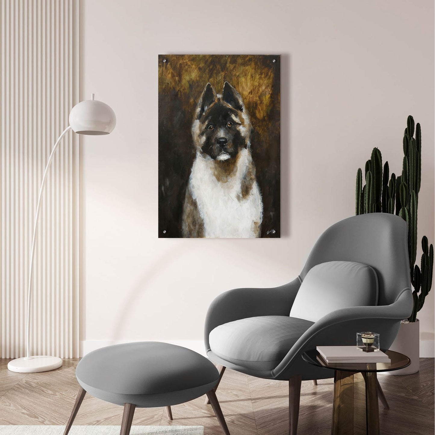 Epic Art 'American Akita' by Solveiga, Acrylic Glass Wall Art,24x36