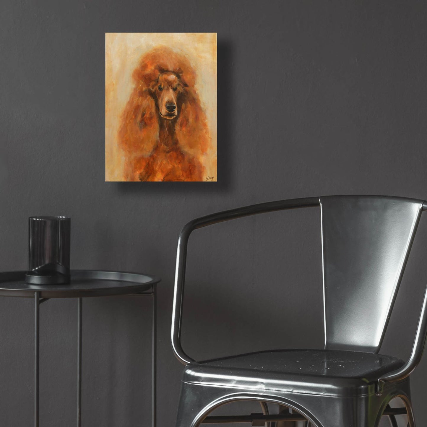 Epic Art 'Apricot Poodle' by Solveiga, Acrylic Glass Wall Art,12x16