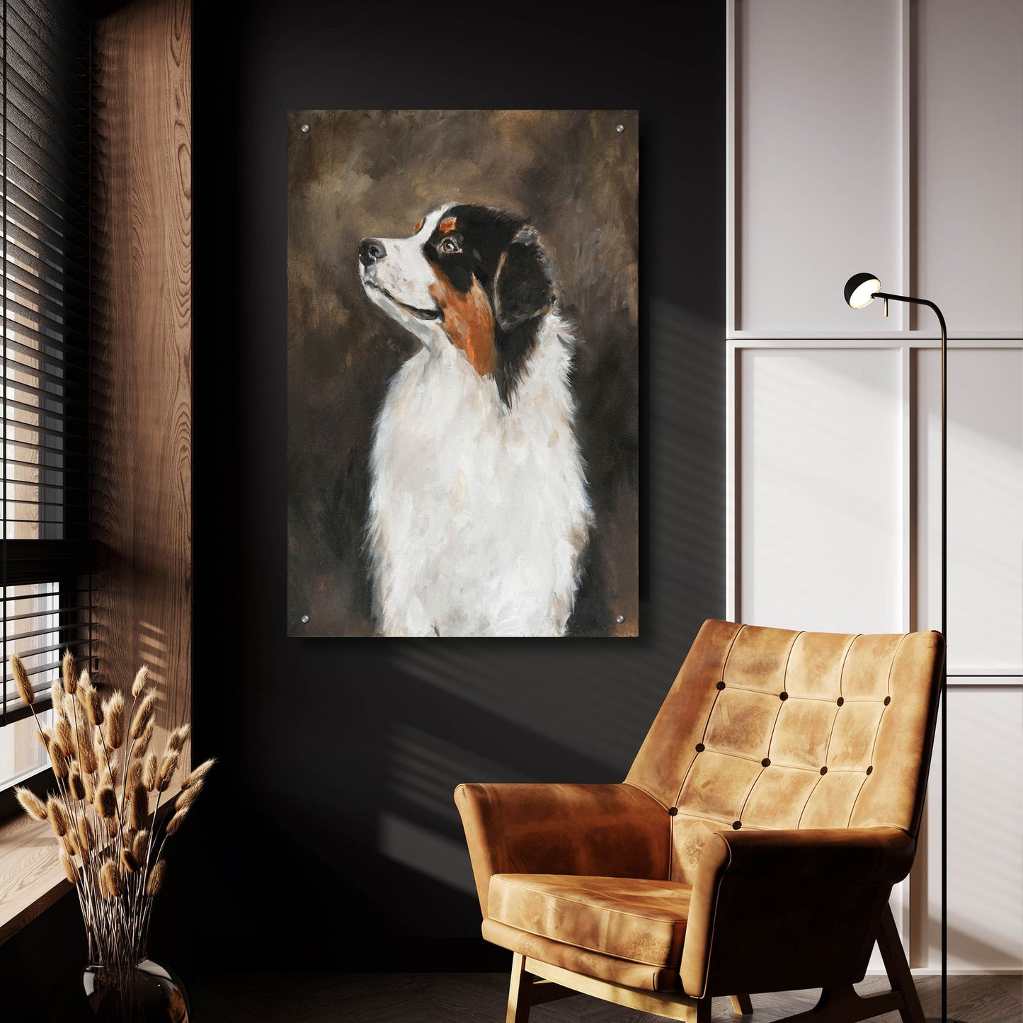 Epic Art 'Australian Shepherd' by Solveiga, Acrylic Glass Wall Art,24x36