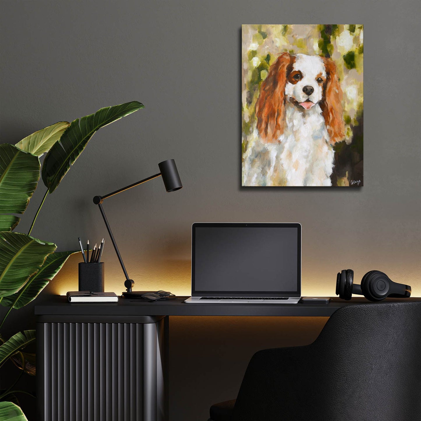 Epic Art 'Cavalier King Charles' by Solveiga, Acrylic Glass Wall Art,12x16