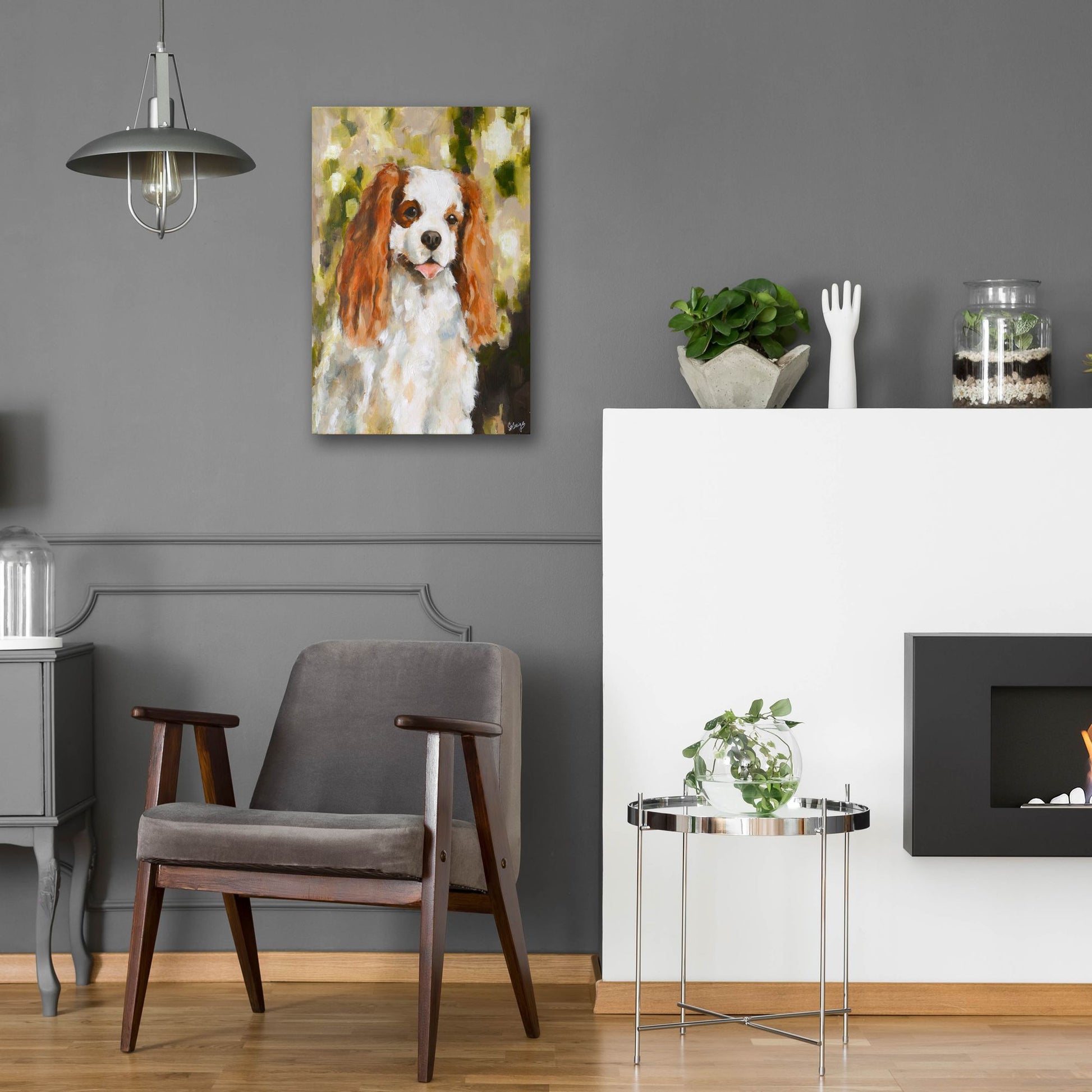 Epic Art 'Cavalier King Charles' by Solveiga, Acrylic Glass Wall Art,16x24