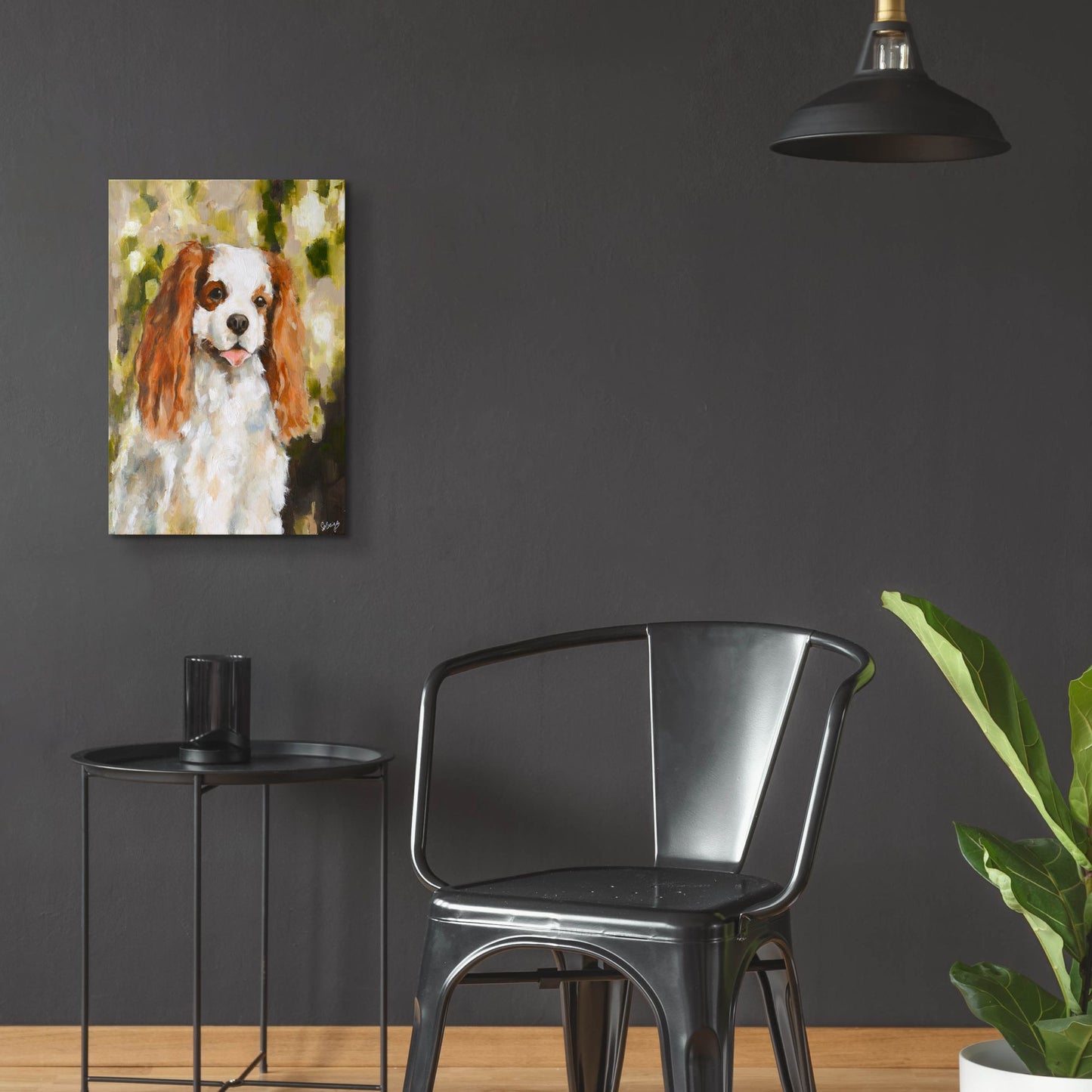 Epic Art 'Cavalier King Charles' by Solveiga, Acrylic Glass Wall Art,16x24