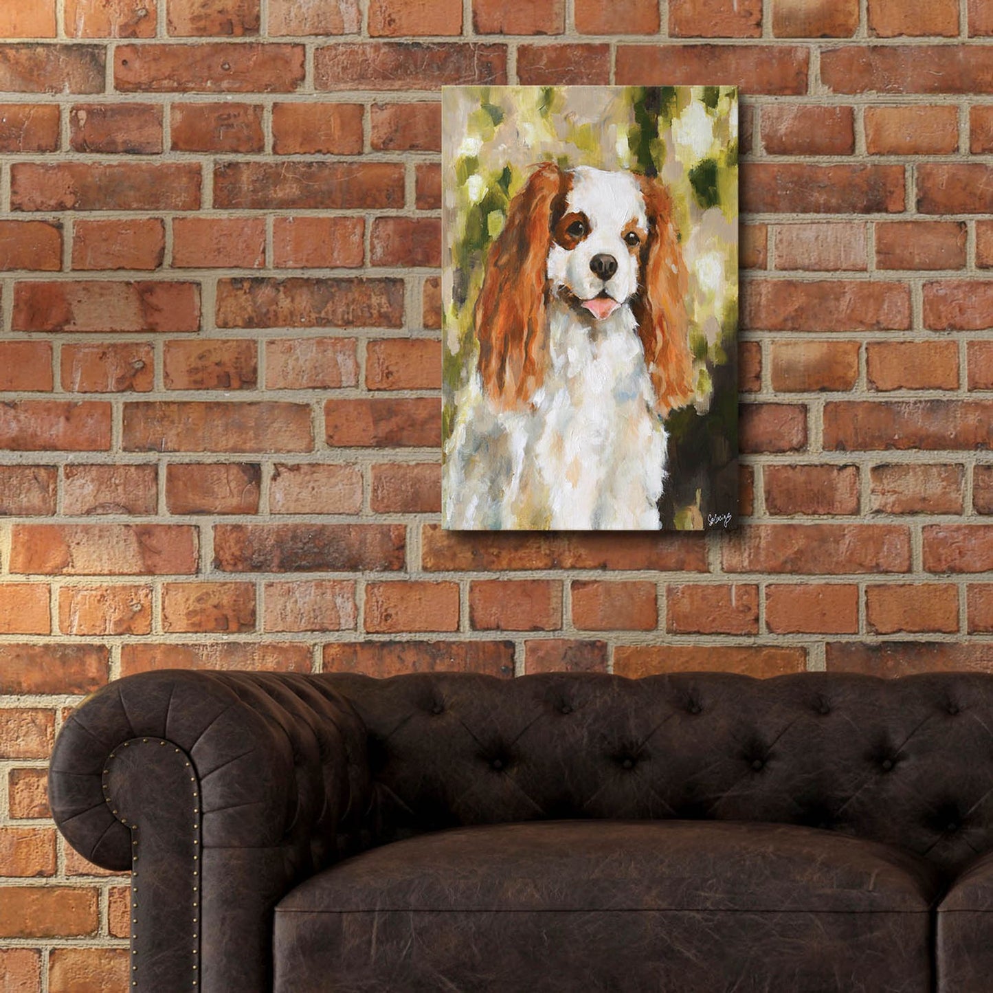 Epic Art 'Cavalier King Charles' by Solveiga, Acrylic Glass Wall Art,16x24