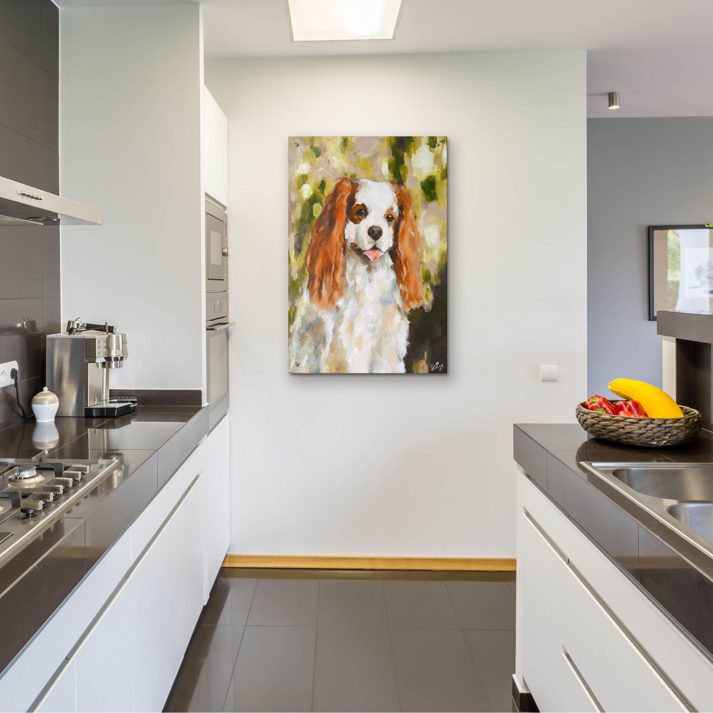 Epic Art 'Cavalier King Charles' by Solveiga, Acrylic Glass Wall Art,24x36