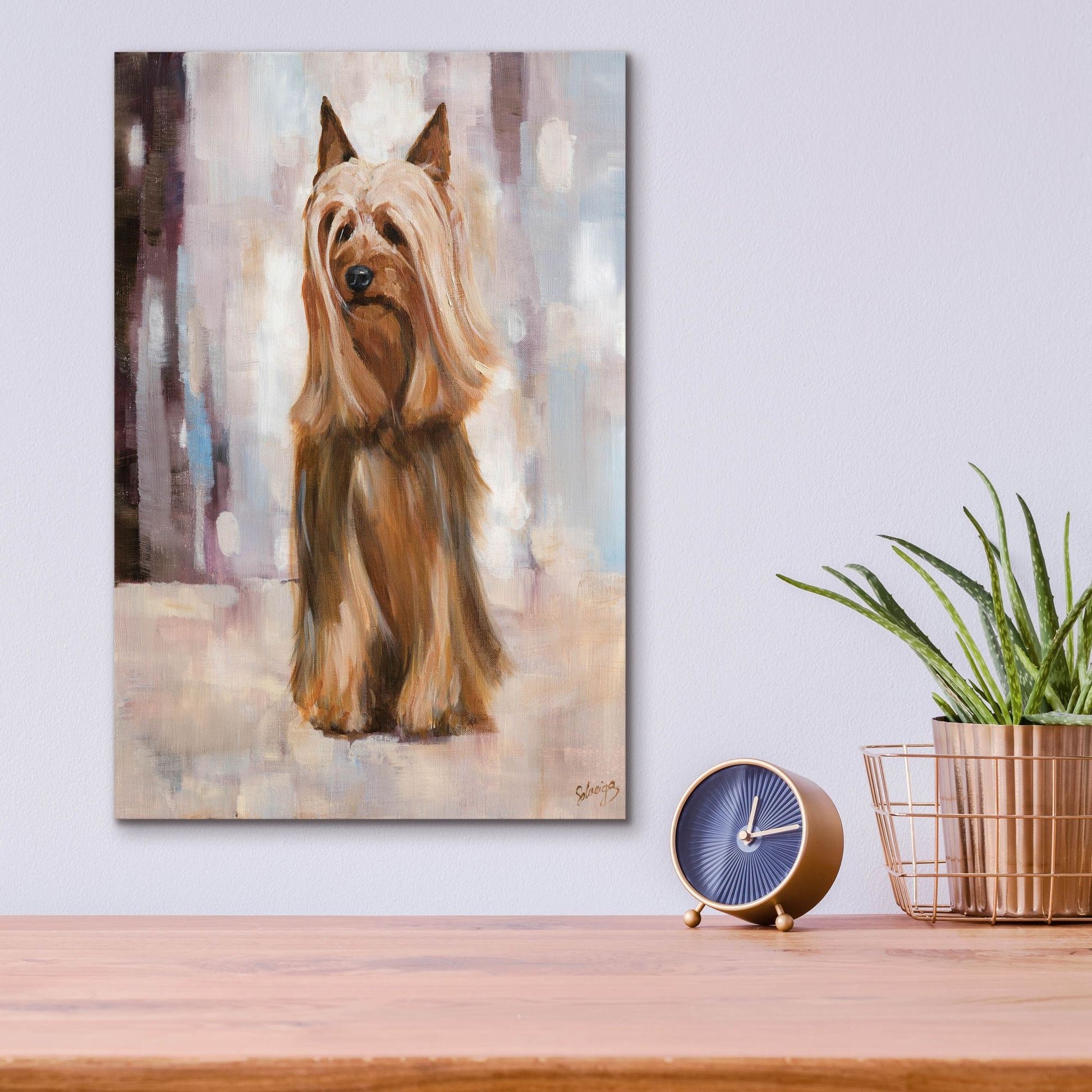 Epic Art 'Silky Terrier I' by Solveiga, Acrylic Glass Wall Art,12x16