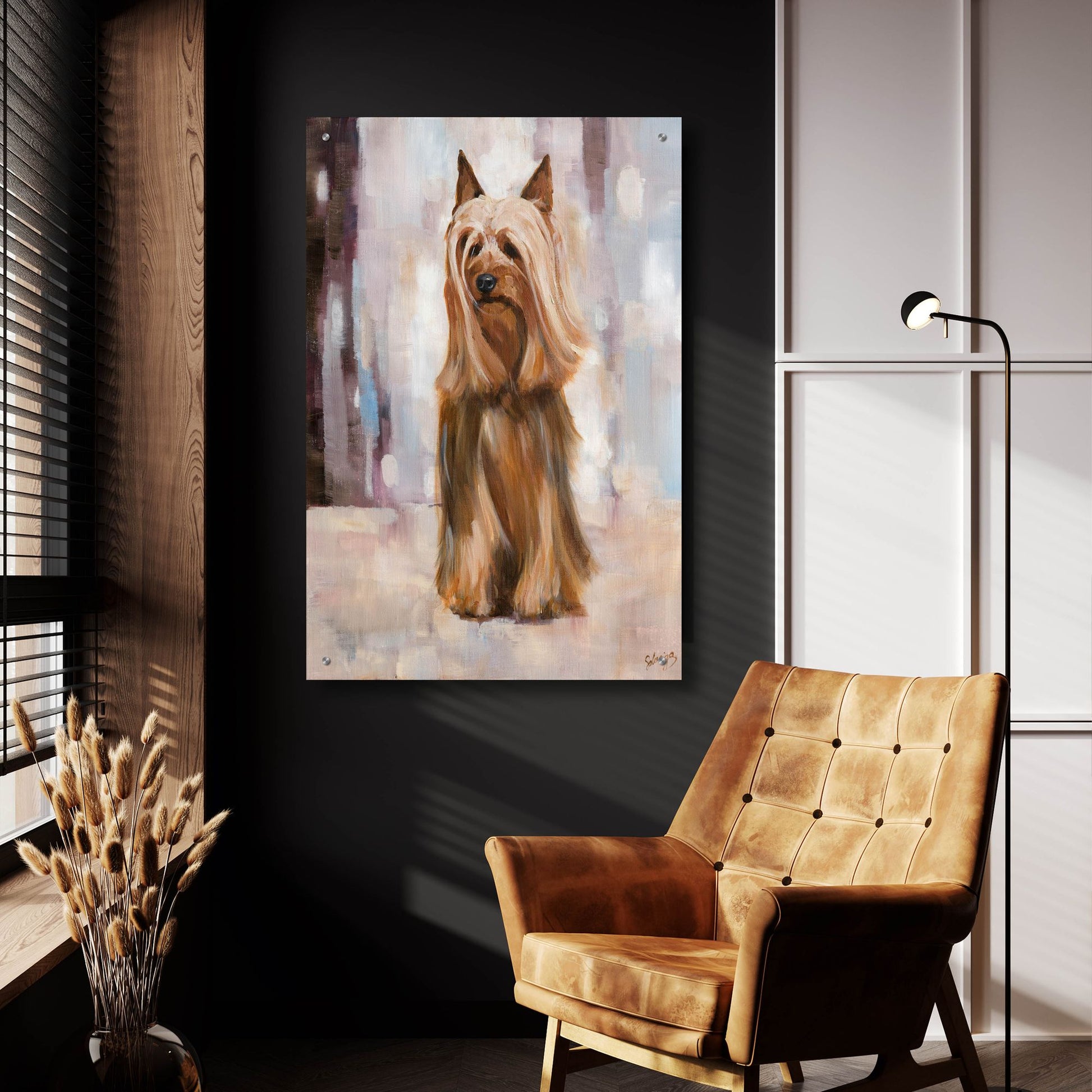 Epic Art 'Silky Terrier I' by Solveiga, Acrylic Glass Wall Art,24x36