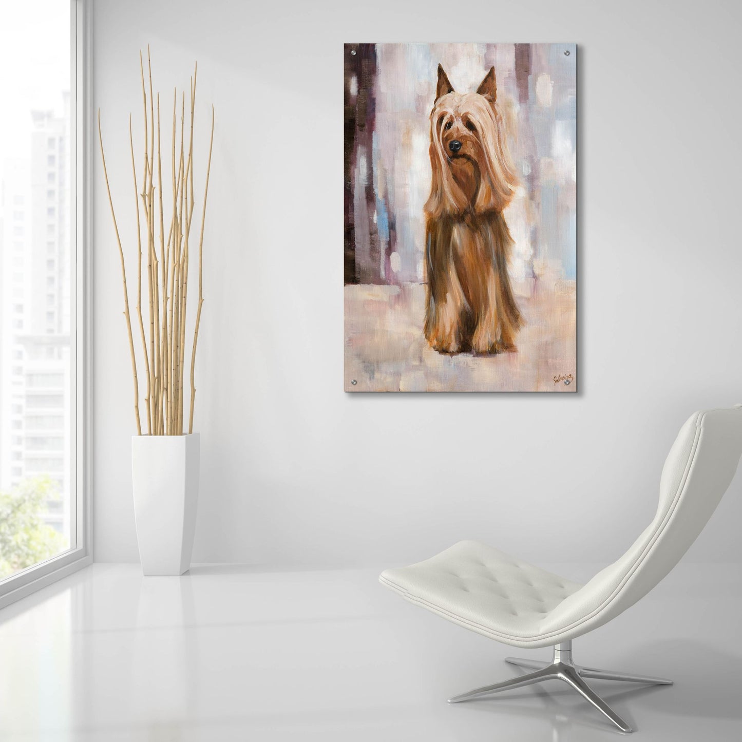 Epic Art 'Silky Terrier I' by Solveiga, Acrylic Glass Wall Art,24x36