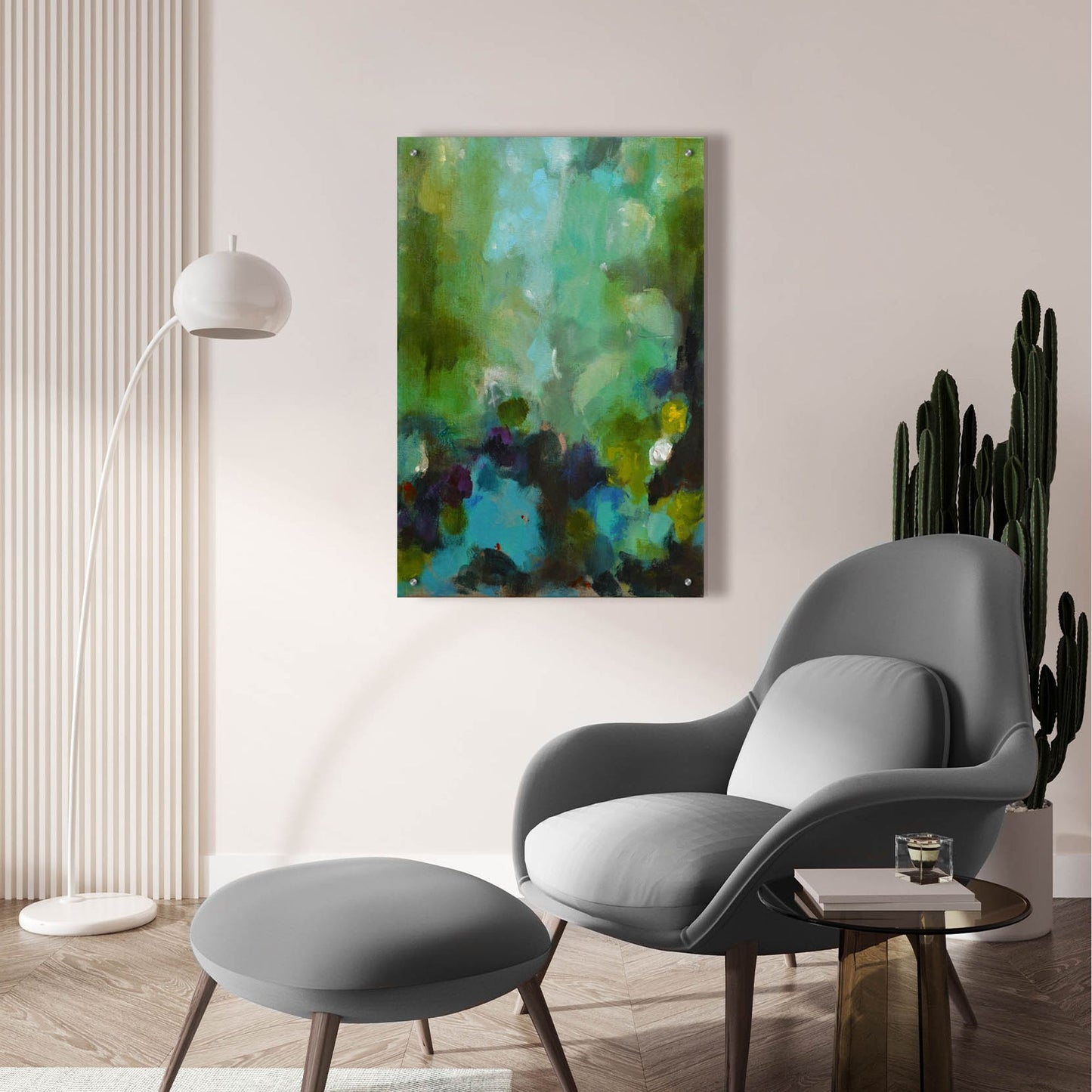 Epic Art 'Green II' by Solveiga, Acrylic Glass Wall Art,24x36