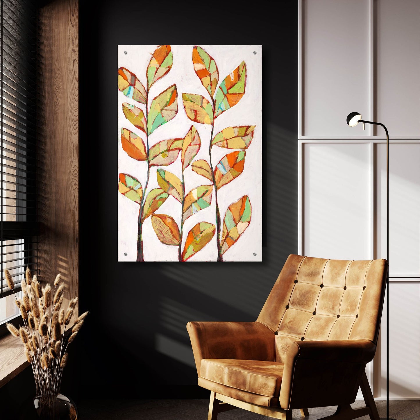 Epic Art 'Foliage 1' by Staci Marie Swider, Acrylic Glass Wall Art,24x36