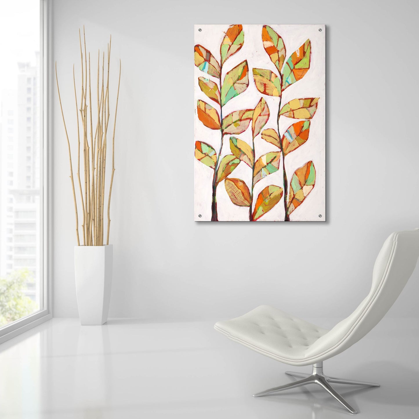 Epic Art 'Foliage 1' by Staci Marie Swider, Acrylic Glass Wall Art,24x36