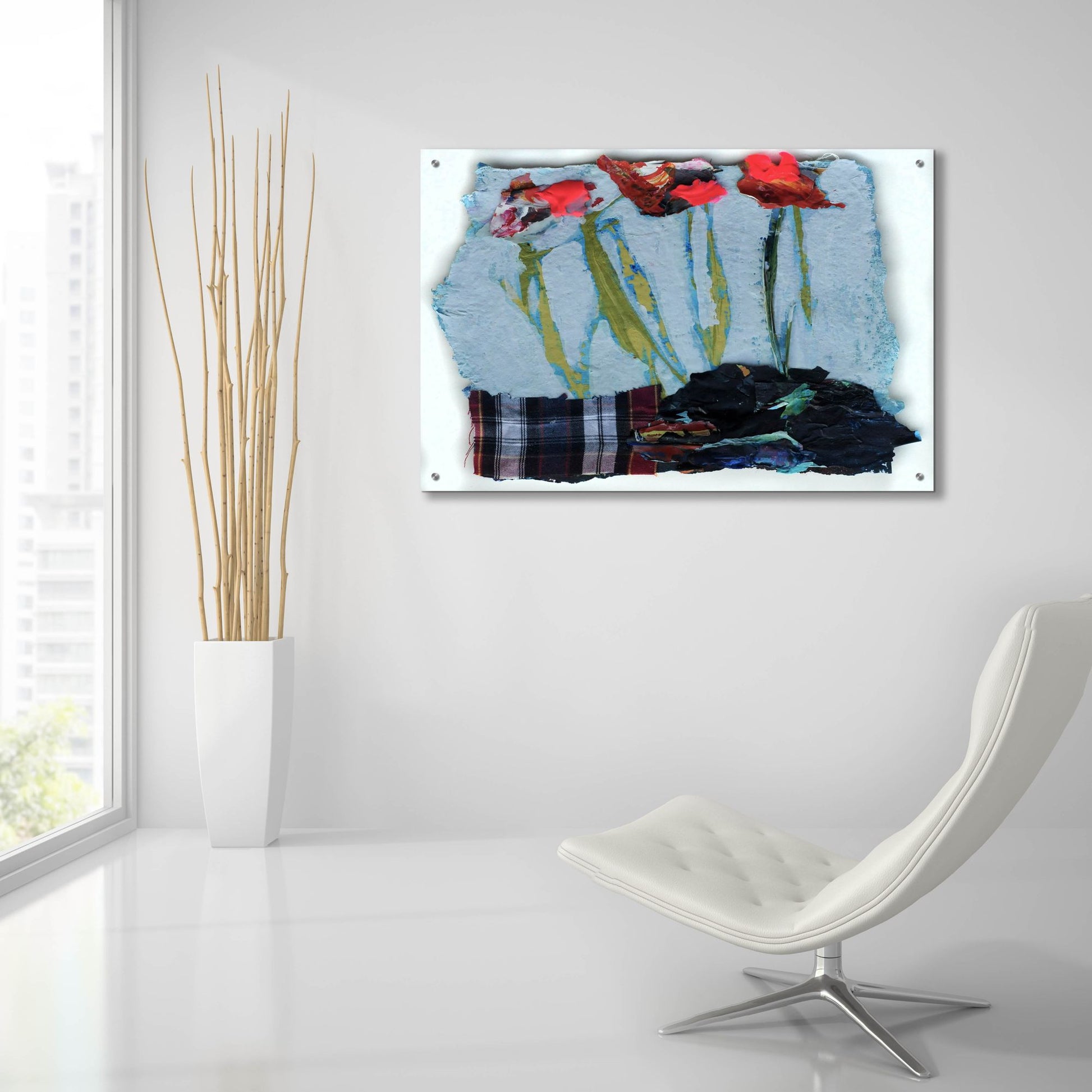 Epic Art 'Busy Lizzies' by Staci Marie Swider, Acrylic Glass Wall Art,36x24