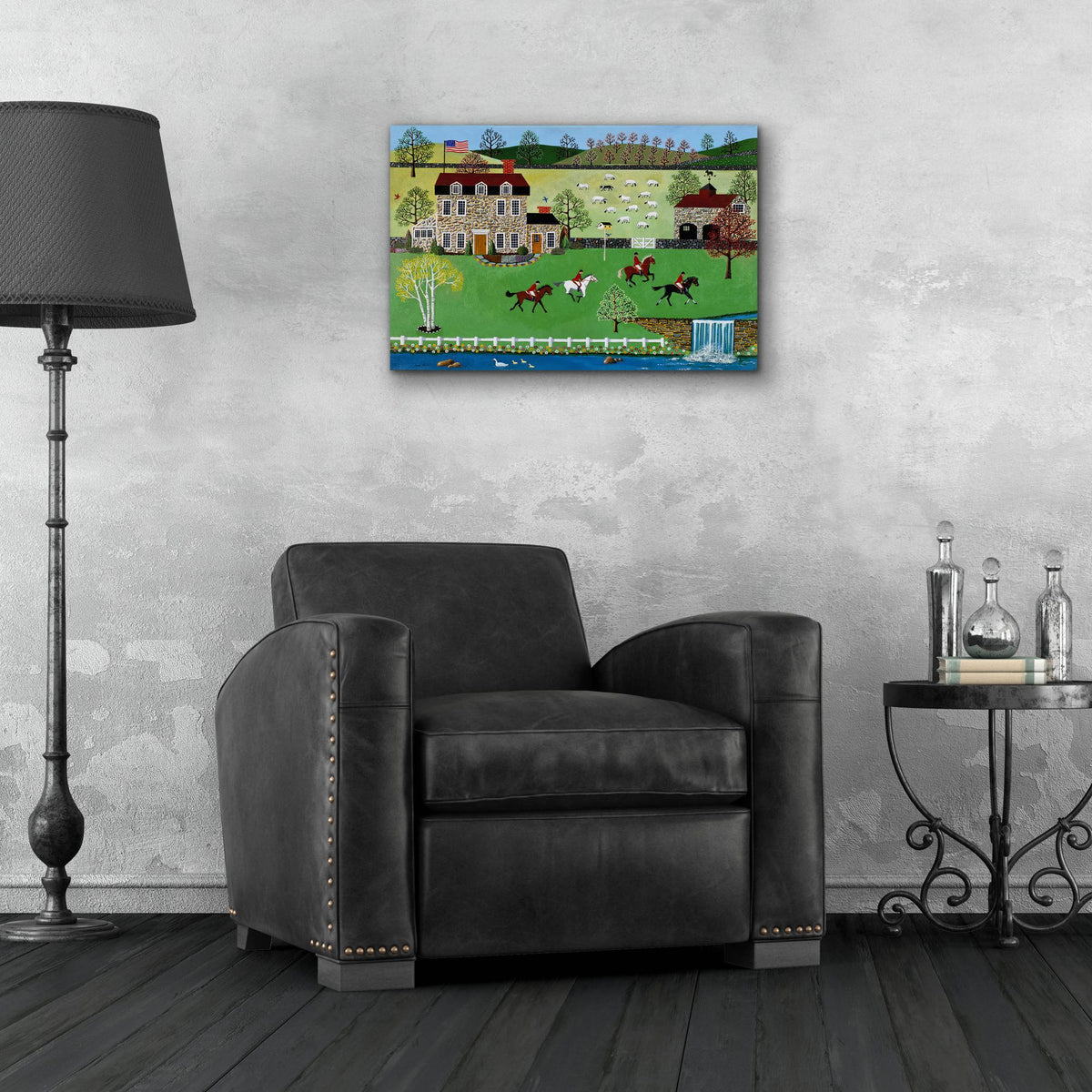 Epic Art 'Spring Gallop' by Susan Henke Fine Art, Acrylic Glass Wall Art,24x16
