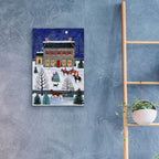 Epic Art 'Horseback Carolers' by Susan Henke Fine Art, Acrylic Glass Wall Art,16x24