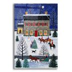 Epic Art 'Horseback Carolers' by Susan Henke Fine Art, Acrylic Glass Wall Art