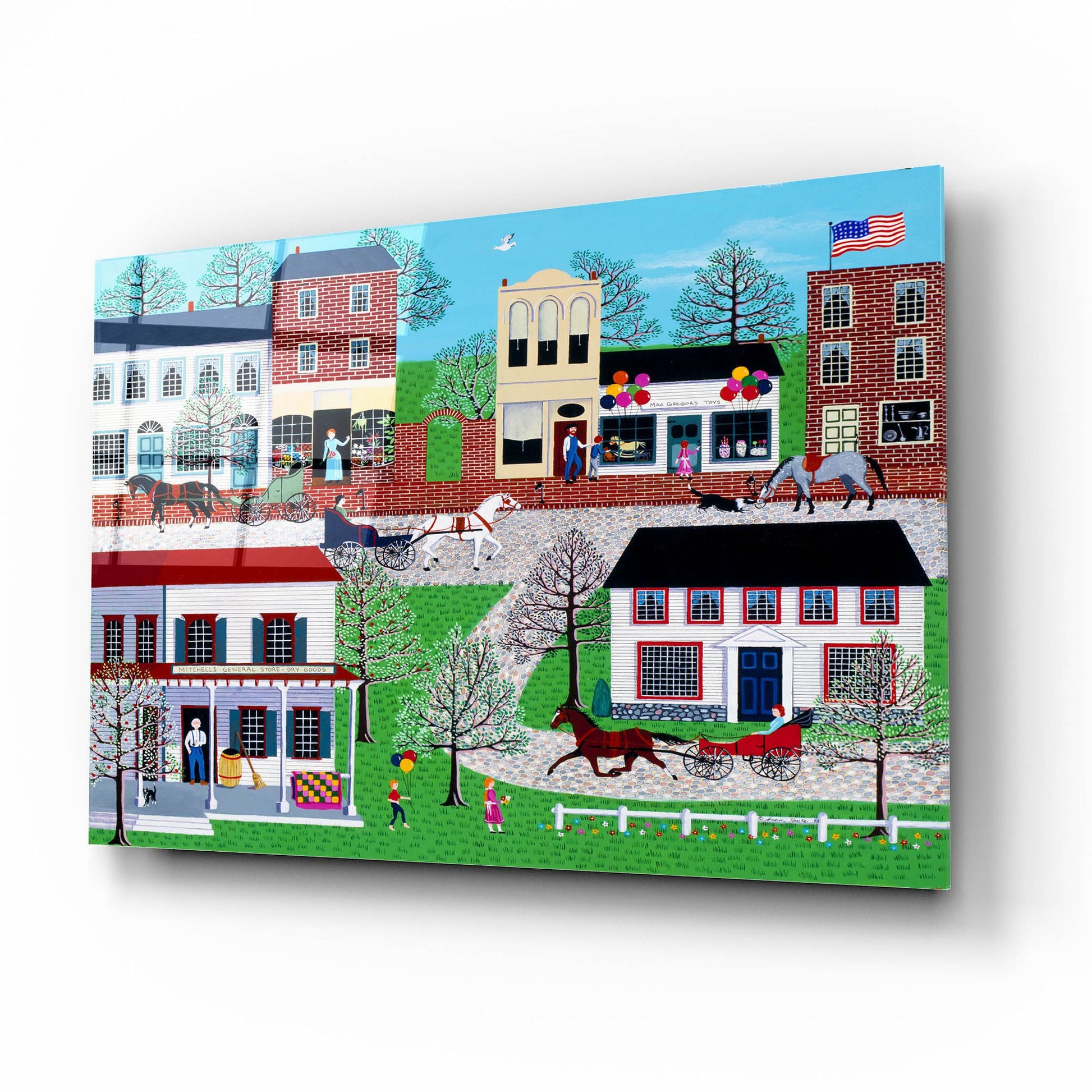 Epic Art 'McGregors On Commerce Street' by Susan Henke Fine Art, Acrylic Glass Wall Art,16x12