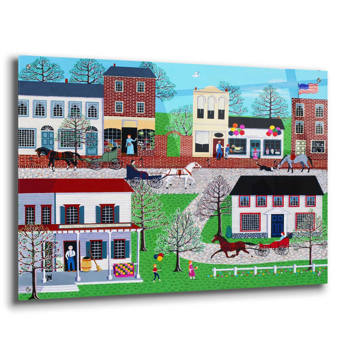 Epic Art 'McGregors On Commerce Street' by Susan Henke Fine Art, Acrylic Glass Wall Art,36x24