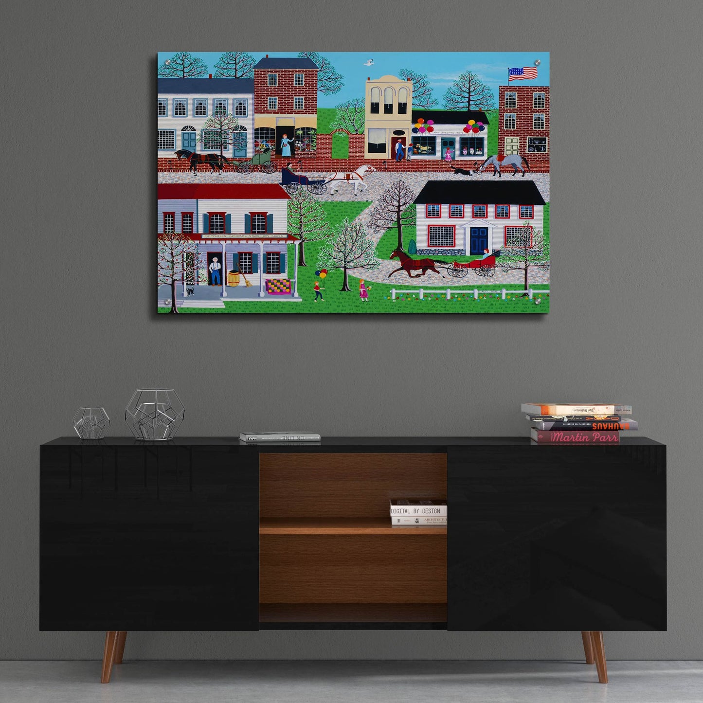 Epic Art 'McGregors On Commerce Street' by Susan Henke Fine Art, Acrylic Glass Wall Art,36x24