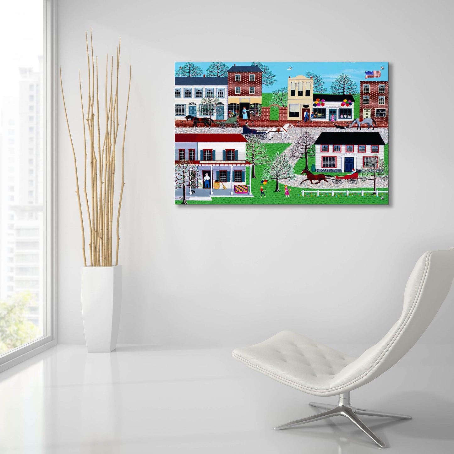 Epic Art 'McGregors On Commerce Street' by Susan Henke Fine Art, Acrylic Glass Wall Art,36x24