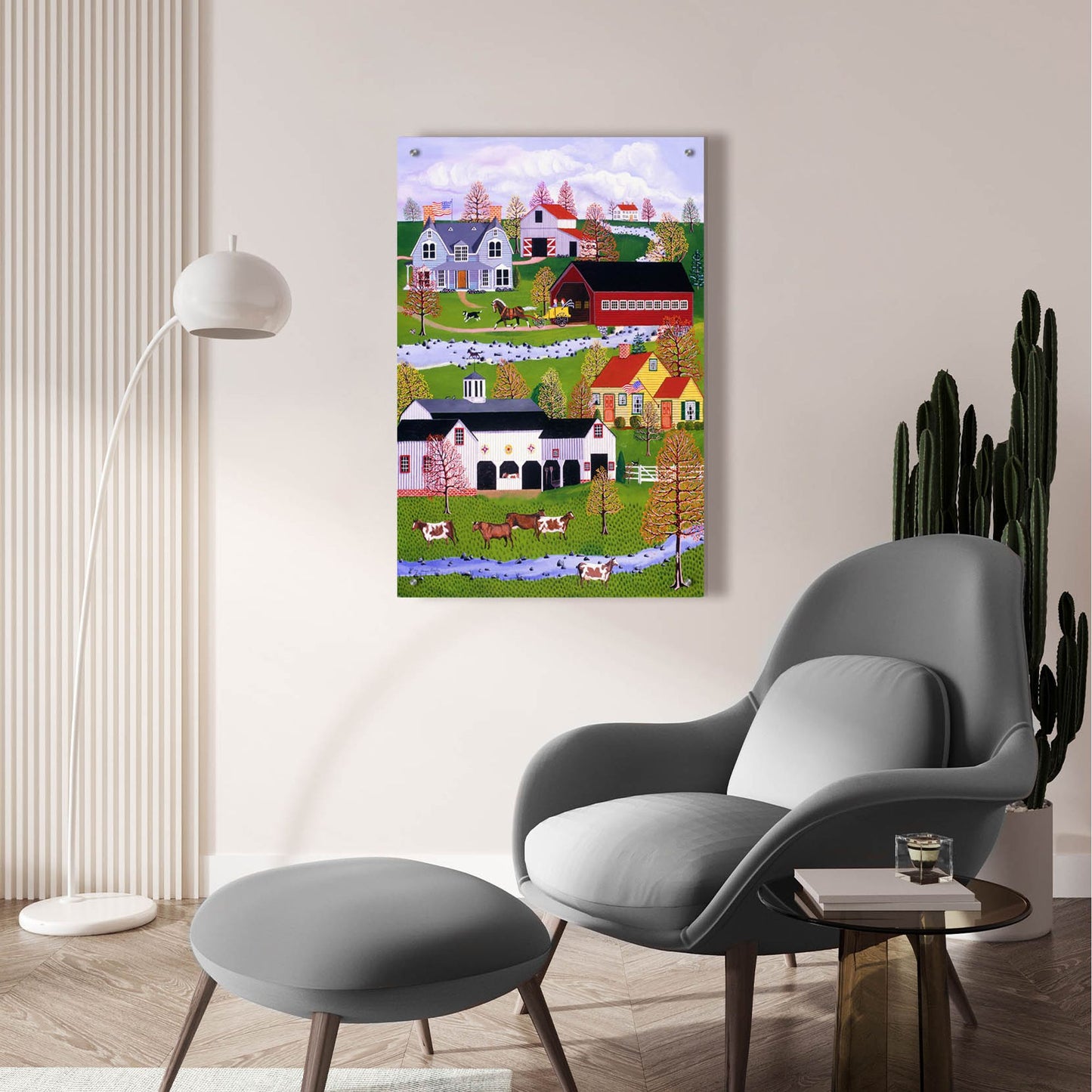 Epic Art 'Yellow Buggy Ride' by Susan Henke Fine Art, Acrylic Glass Wall Art,24x36