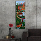 Epic Art 'Brick House Road' by Susan Henke Fine Art, Acrylic Glass Wall Art,16x48