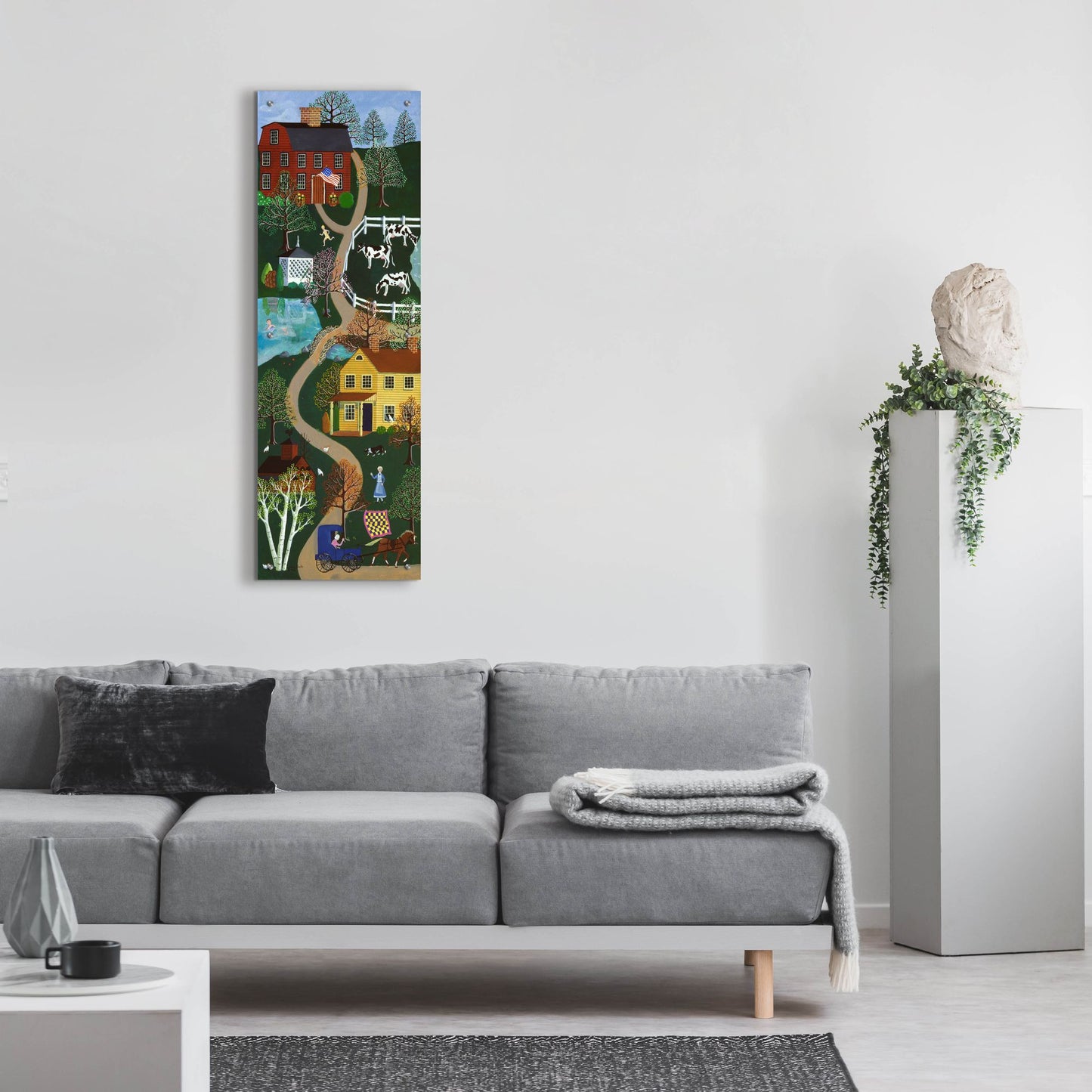 Epic Art 'Friends and Comfort' by Susan Henke Fine Art, Acrylic Glass Wall Art,16x48